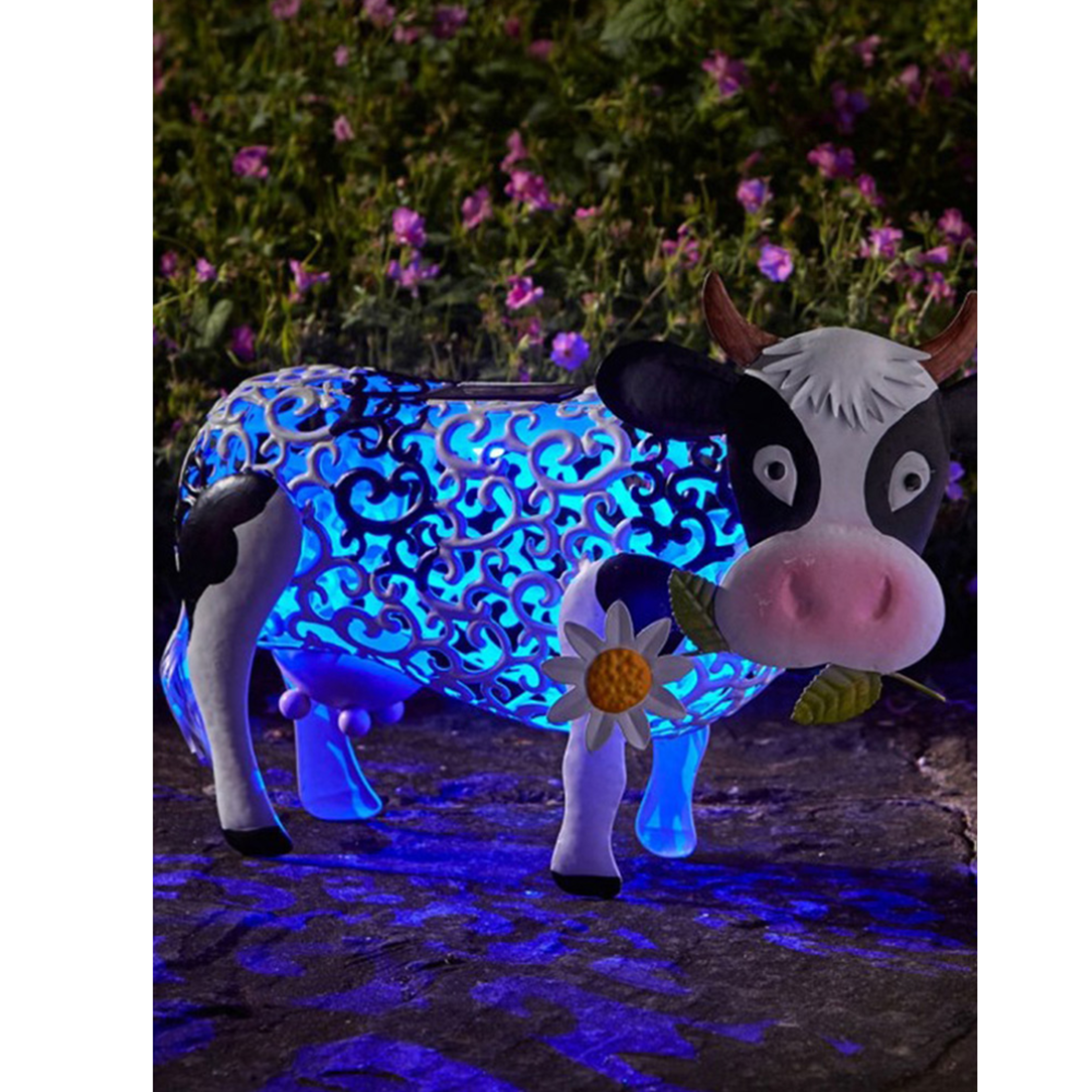 LED Cow Solar Lantern Garden Ornaments, Animal Design Yard Lights, Indoor Home Bedroom Decoration Landscaping Light – view 5