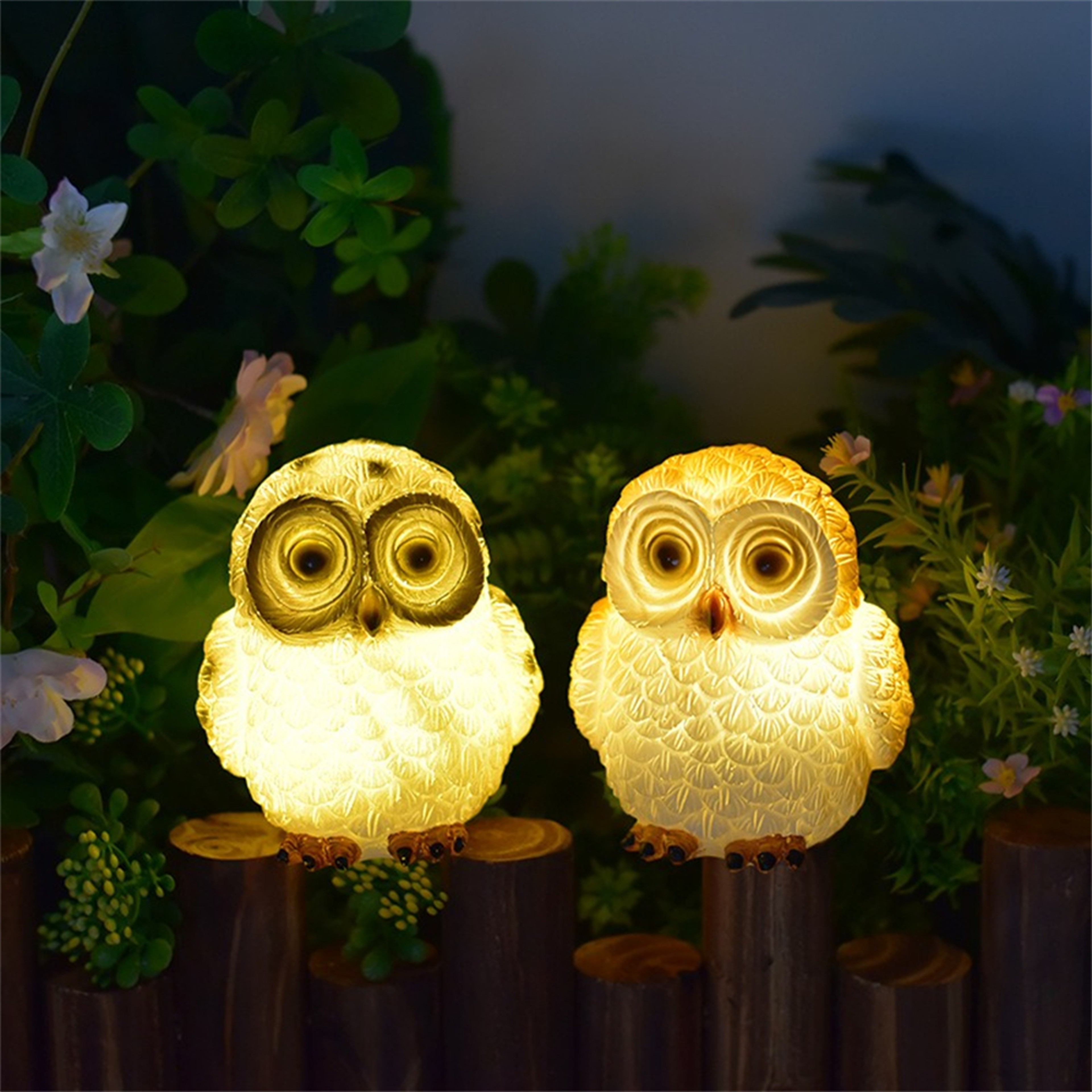 Outdoor Solar Owl Garden Lights, Waterproof Owl Decorative Statue for Pathway, Lawn Ornaments, Yard Decorations, Garden – view 3