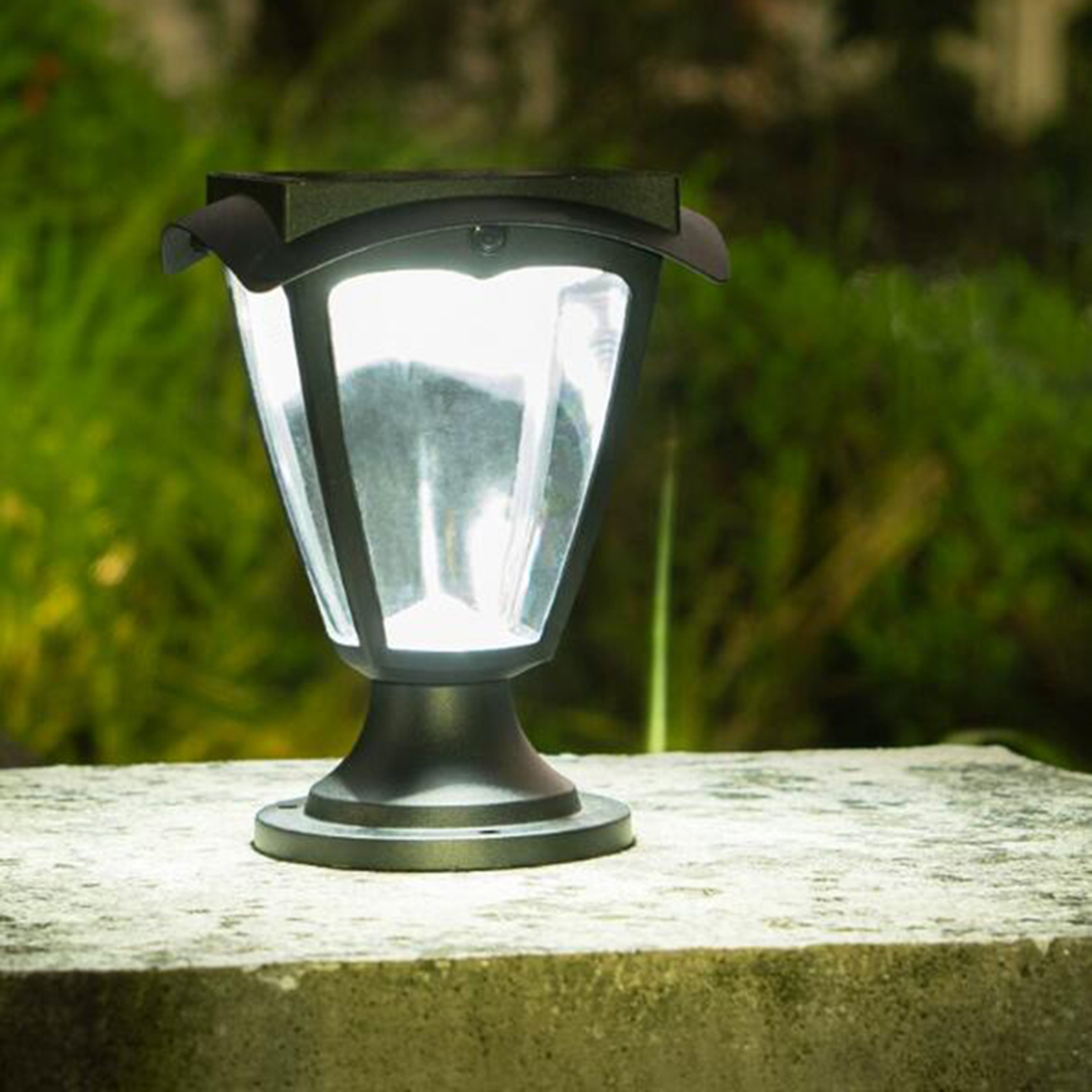 Outdoor LED Solar Column Pillar Light, Fence Post Deck Cap Lamp, Waterproof Garden Gate Landscape Solar Light – view 4