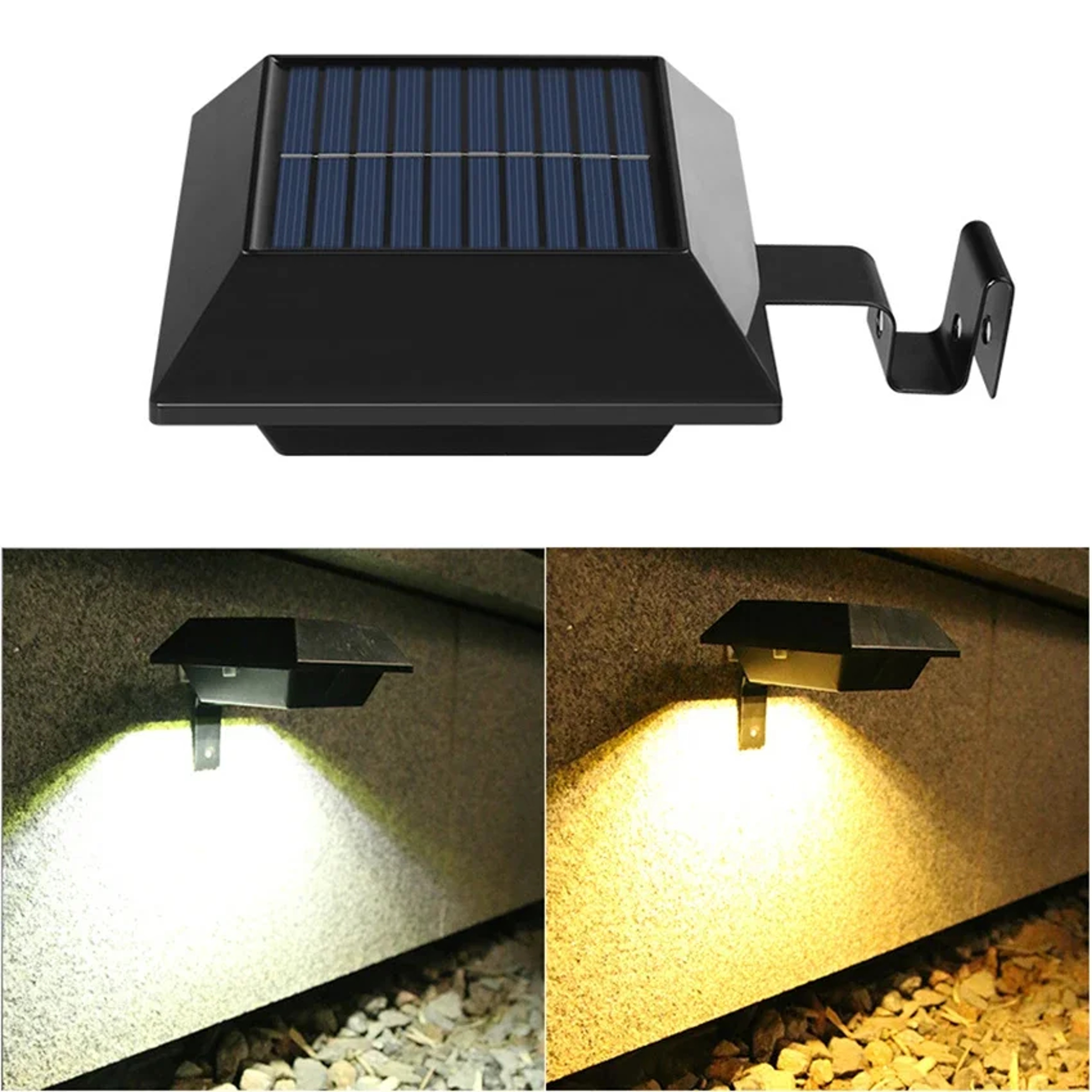 LED Solar Street Security Flood Light Outdoor, Waterproof 12 LEDs, Auto On Off Dusk to Dawn, for Patio Yard Door Lightin – view 2