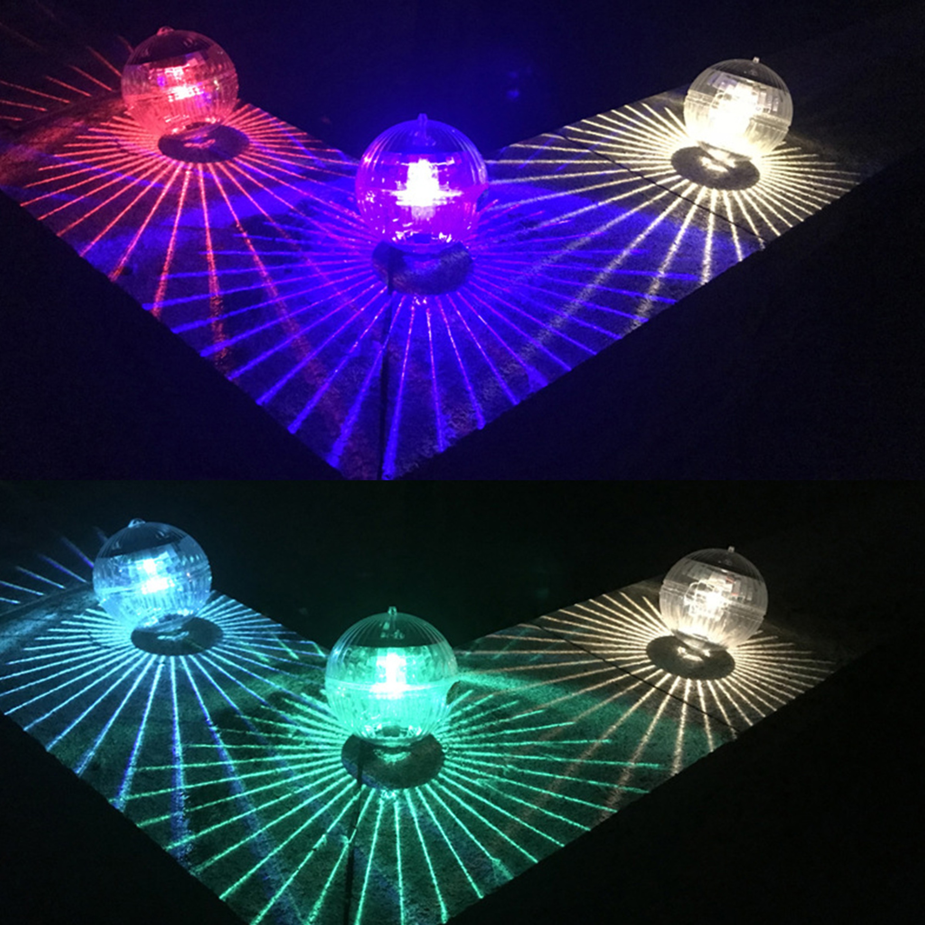 Hanging Waterproof Ball LED Light, Color Solar Floating Pond Light Pool, Outdoor Changing Water Lamp for Garden Decor – view 3