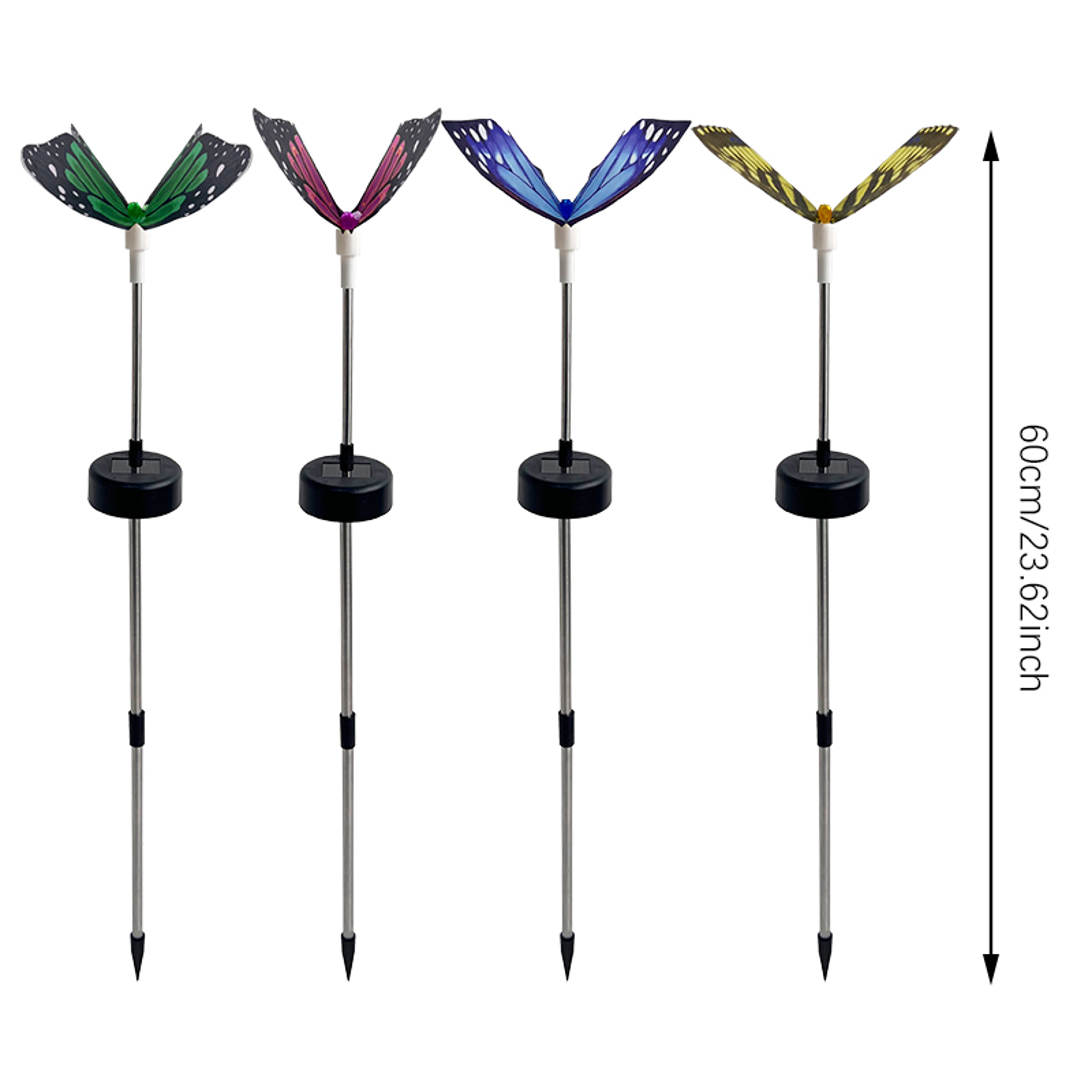 Solar Butterfly LED Outdoor Lights For Yard Courtyard Landscape Lighting Garden Villa Lawn Park Hom 1