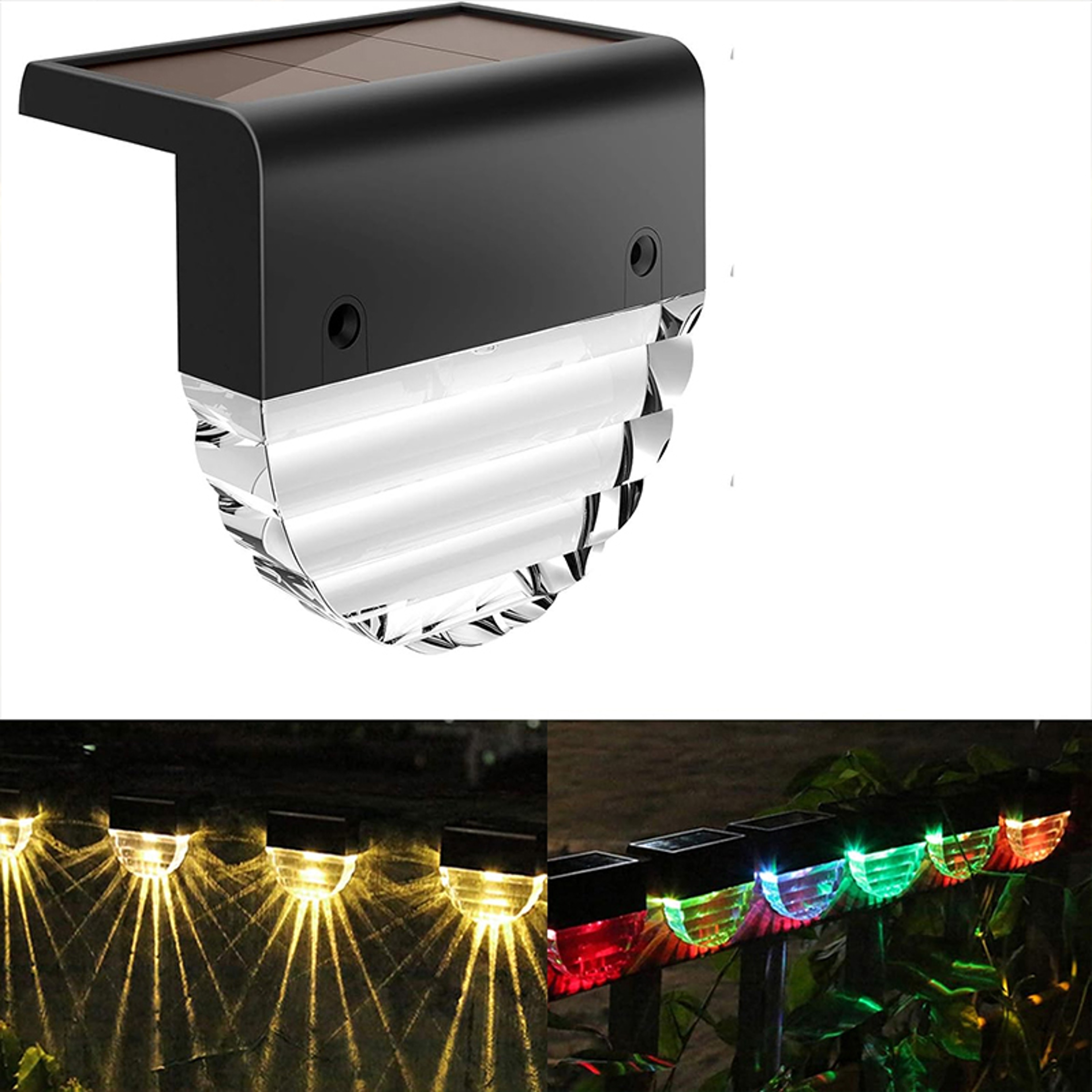 Waterproof Solar Deck Lights for Fence Stairs Railing Step, Outdoor Patio Yard Pathway Lights – view 7