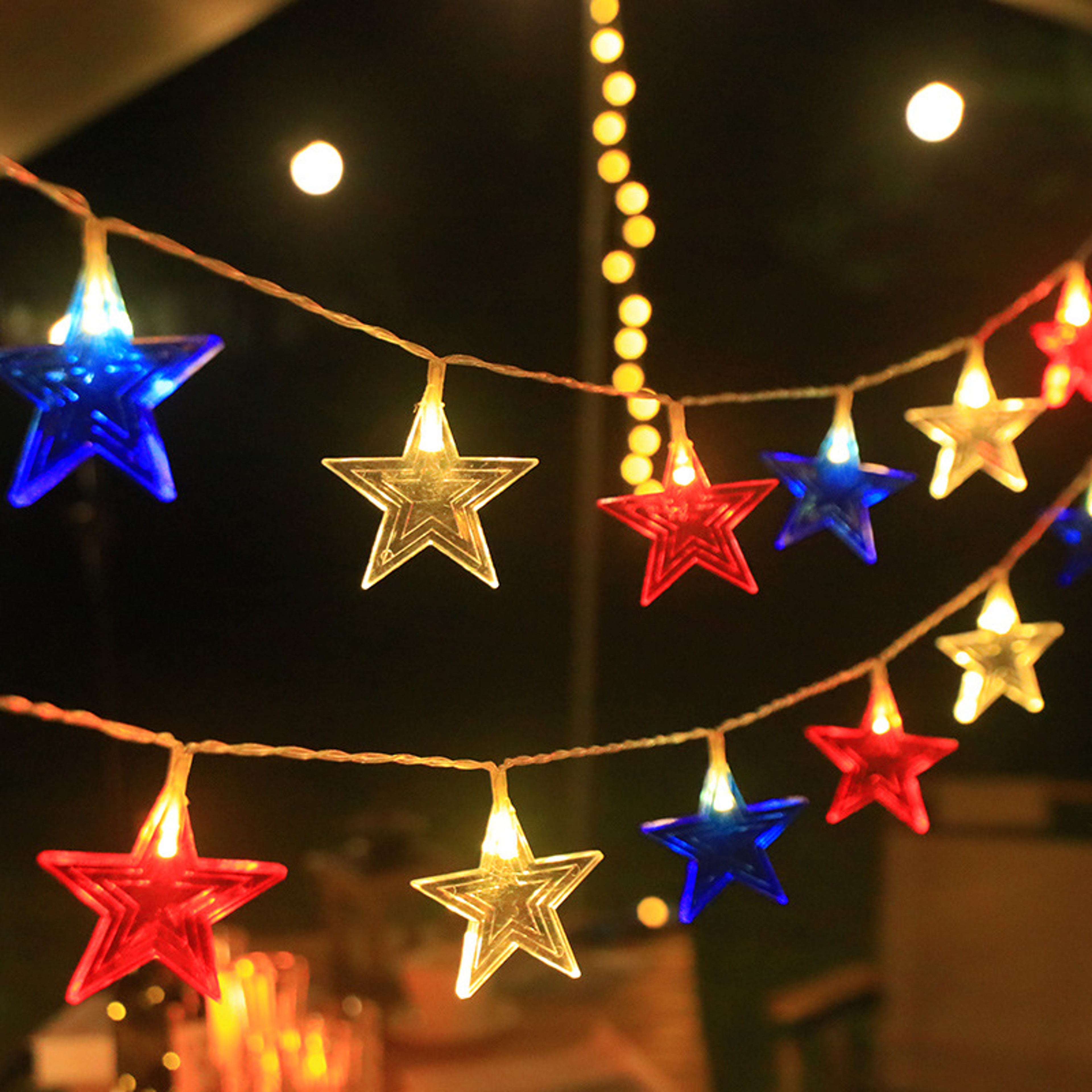 Outdoor Fairy Lights Solar Powered Stars String Light, Waterproof 8 Modes for Patio, Yard, Party, Christmas Decorations – view 7