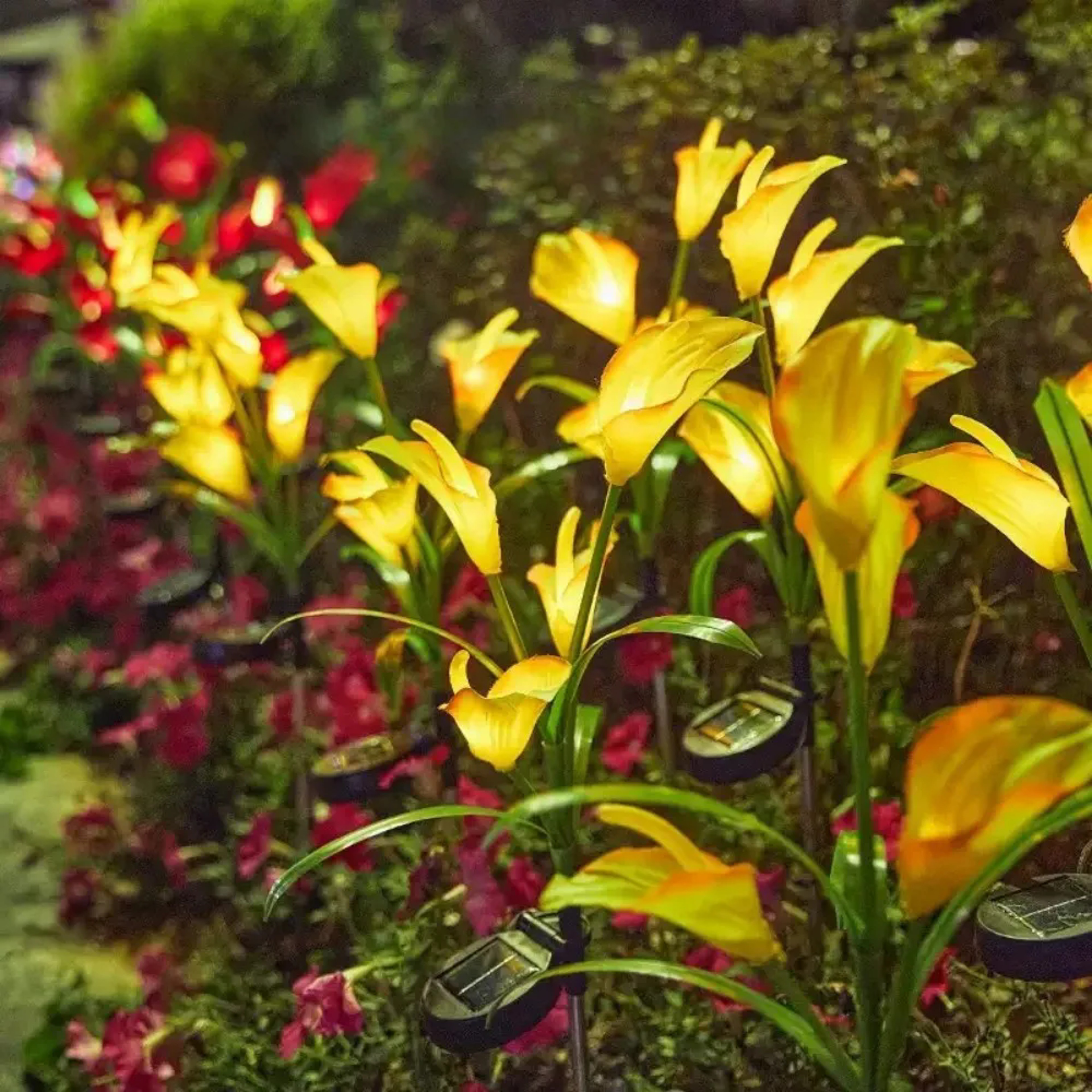 Calla Lily Solar-Powered LED Yard Lights, Floral Garden Light Decor Lamp, Waterproof Outdoor Lawn Lighting – view 4