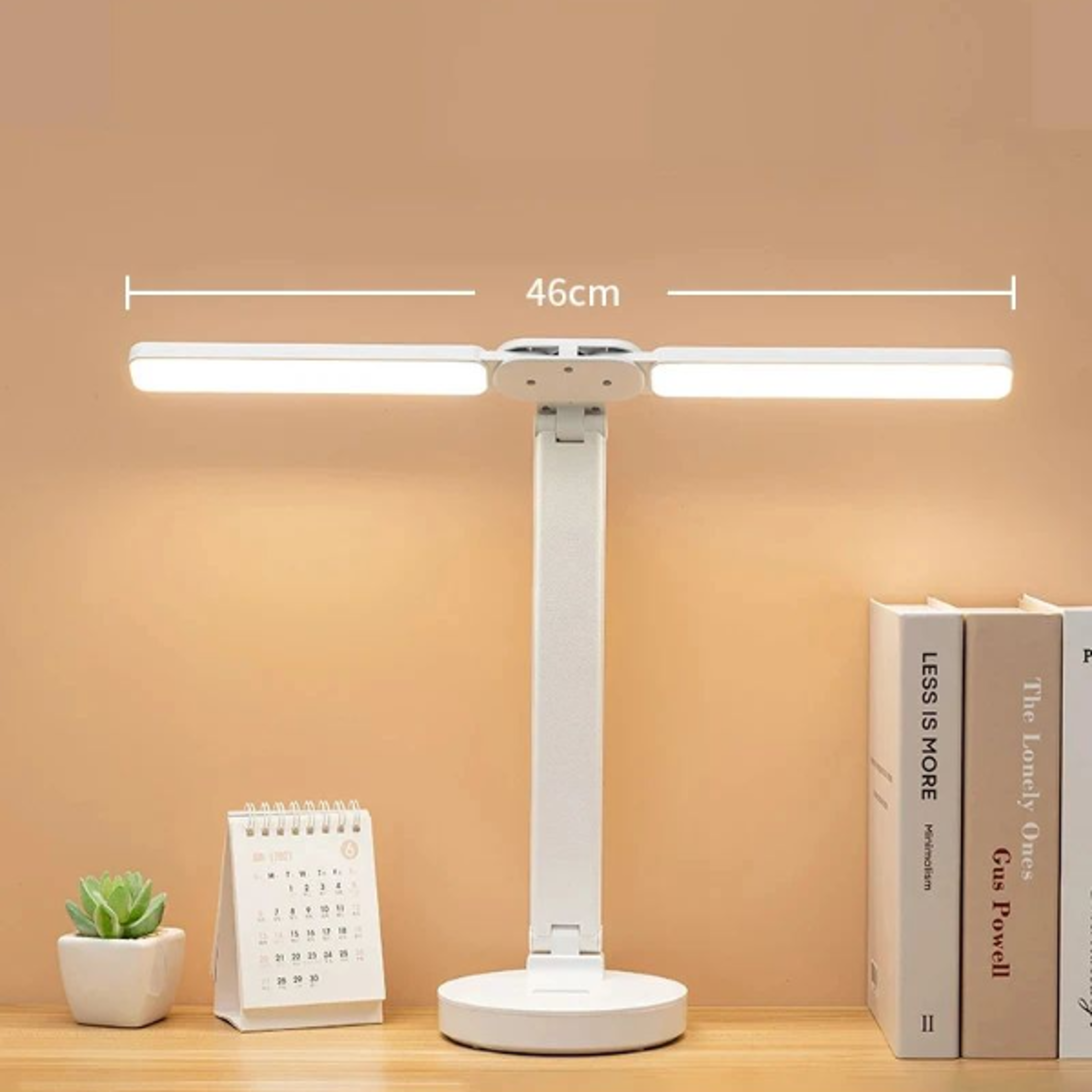 Rotating Foldable Dimmable LED Desk Lamp with USB Charging  Eye Protection