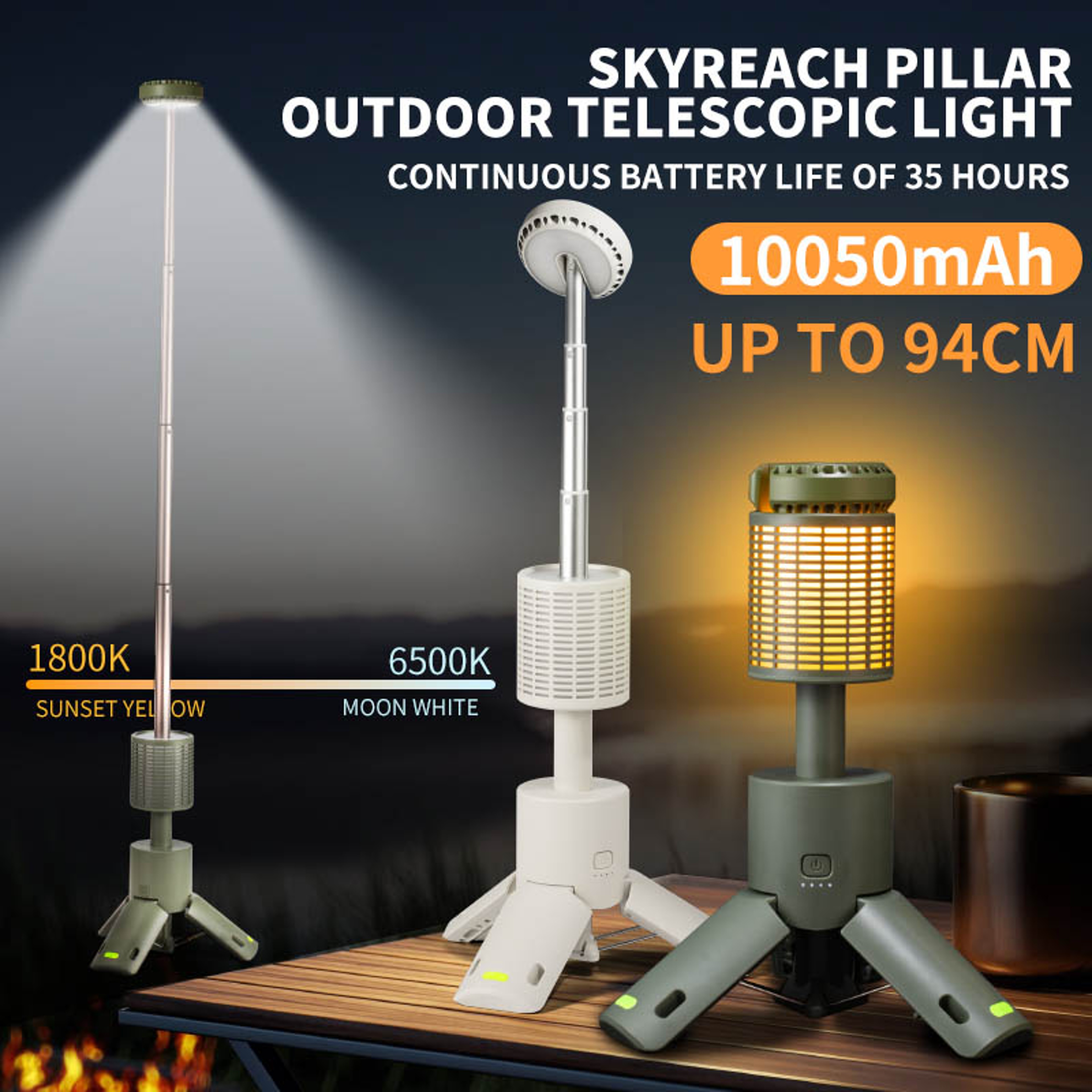Folding Camping Light Portable Telescopic Lanterns Outdoor Waterproof Magnetic Lamp With Triangle S 0