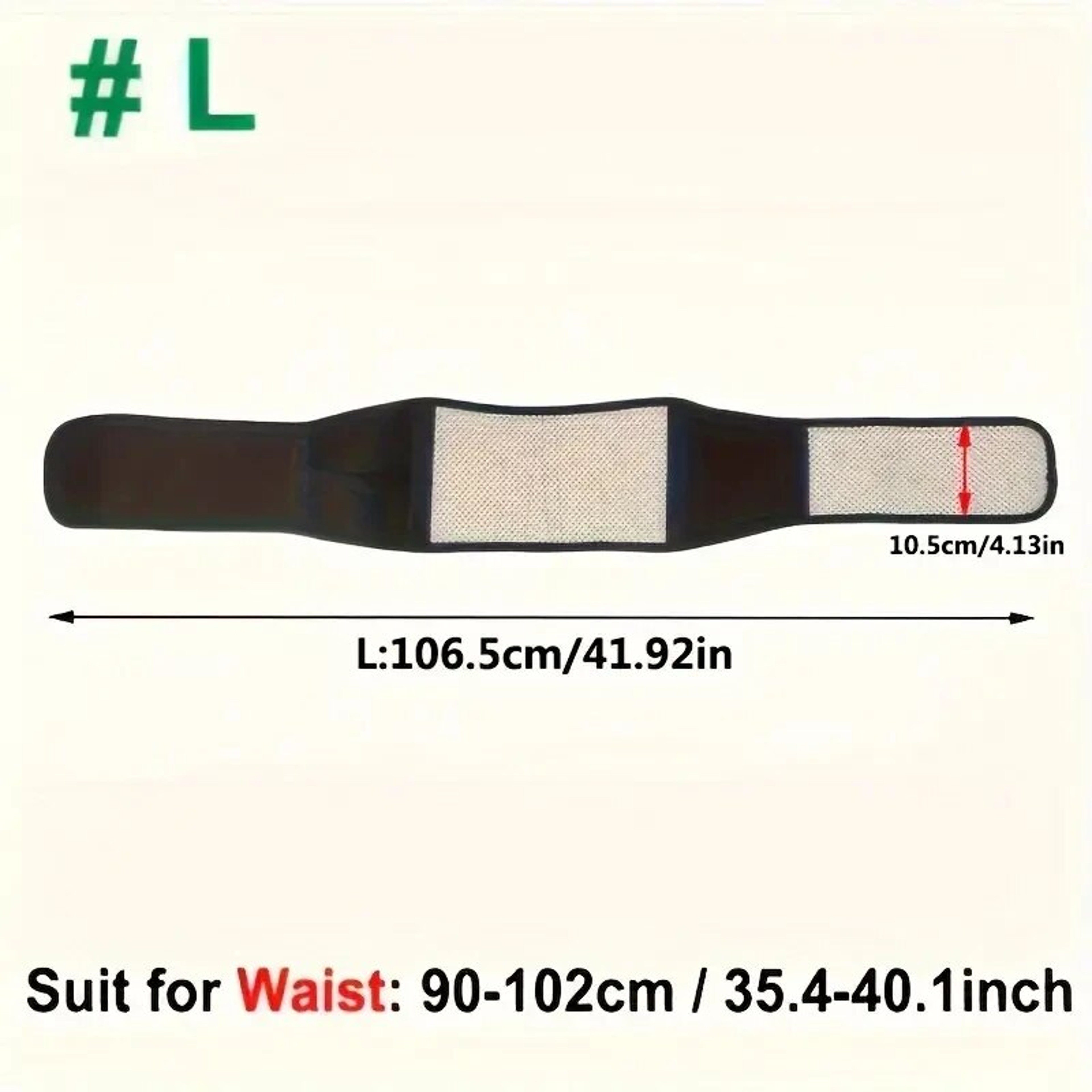 Adjustable Self-Heating Magnetic Therapy Back and Waist Support Belt for Pain Relief & Sports Recovery – view 3