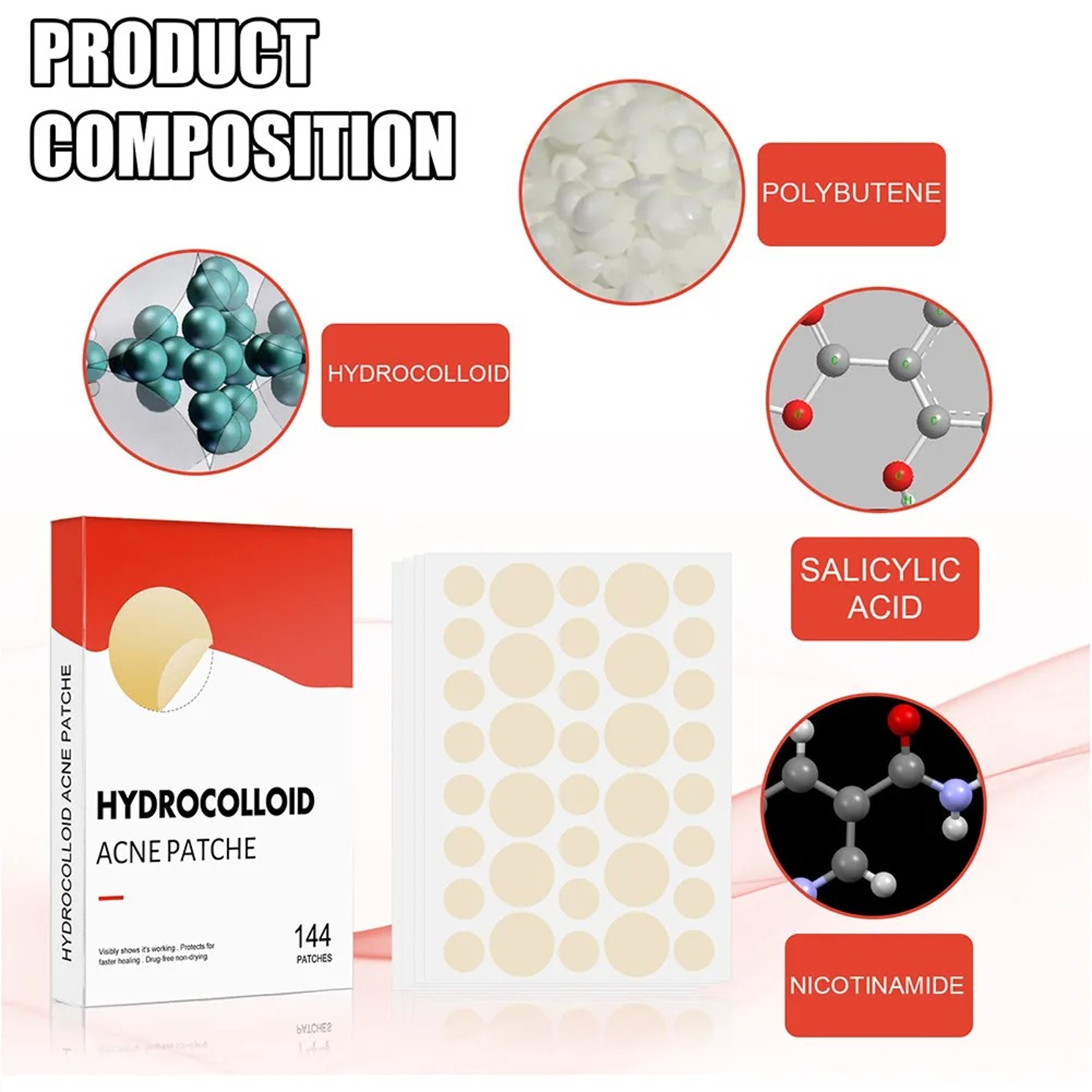 Professional Acne Patches, High-End Skin Care Pimple Stickers for Healing & Absorbing Spots – view 4