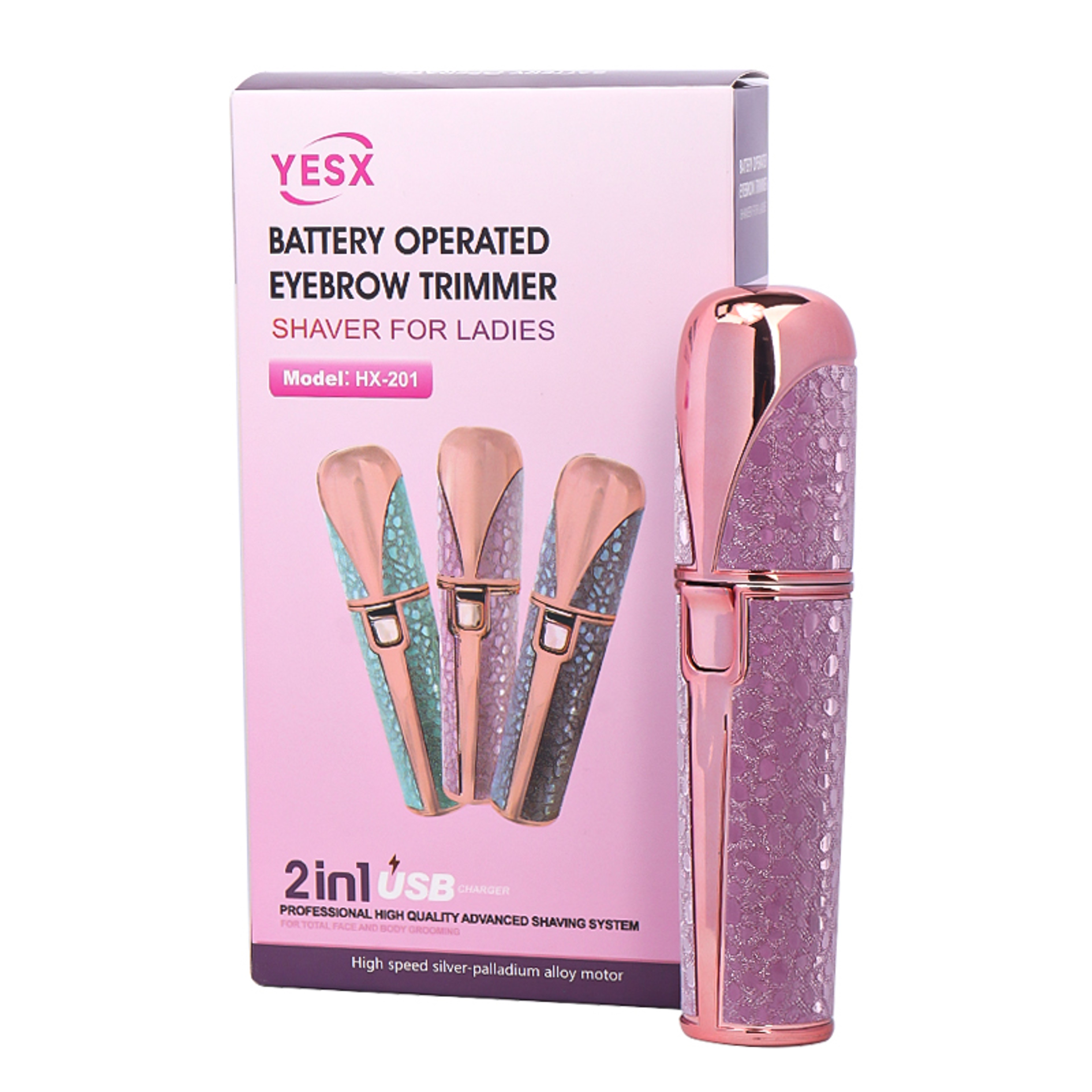 Painless Rechargeable Facial Hair Removal & Eyebrow Shaver, Face, Lips, Body Razor with Built-in LED Light USBs – view 8