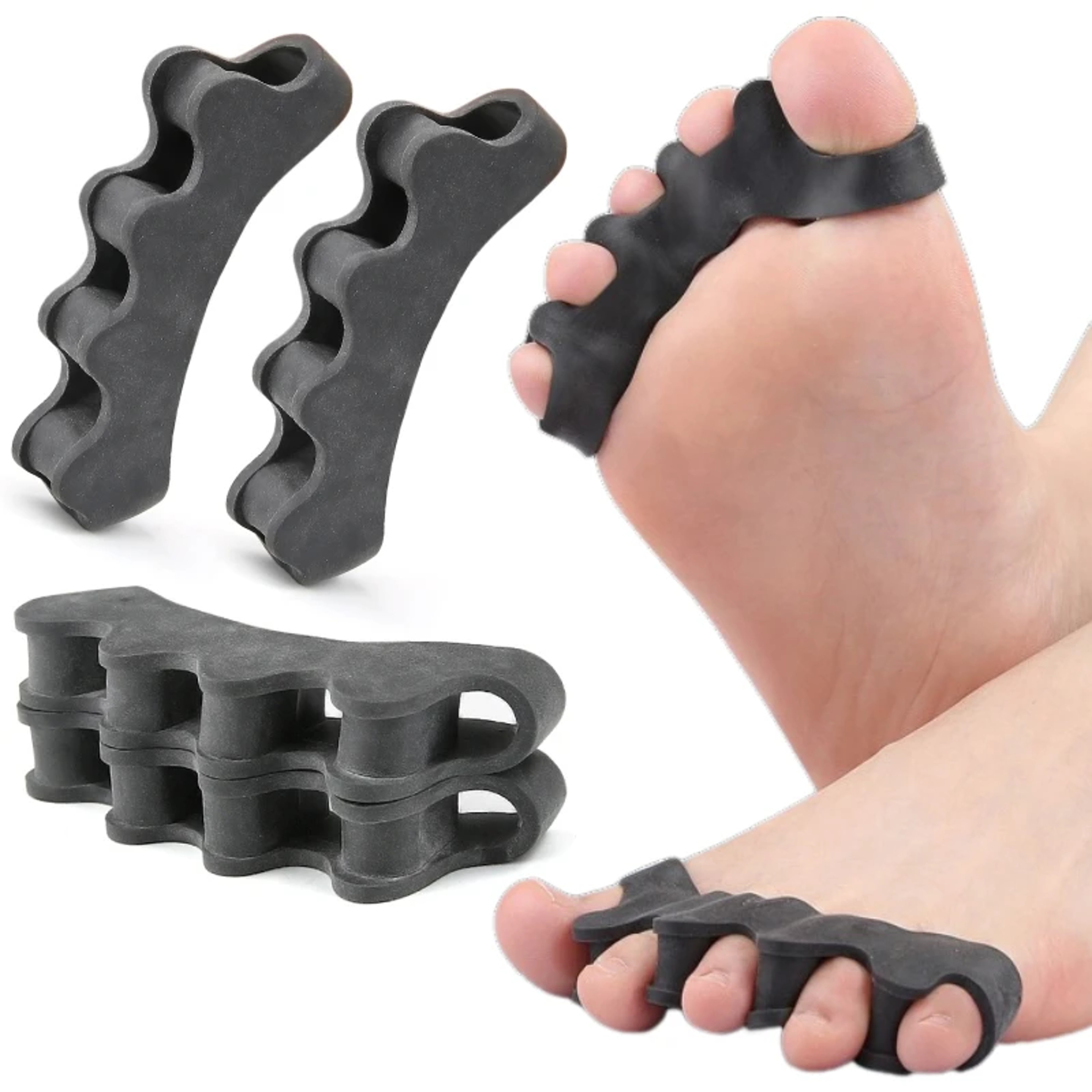 Silicone Toe Separators Thumb Valgus Bunion Adjuster Gel Splitter Hammer Corrector Protector For Fo 2