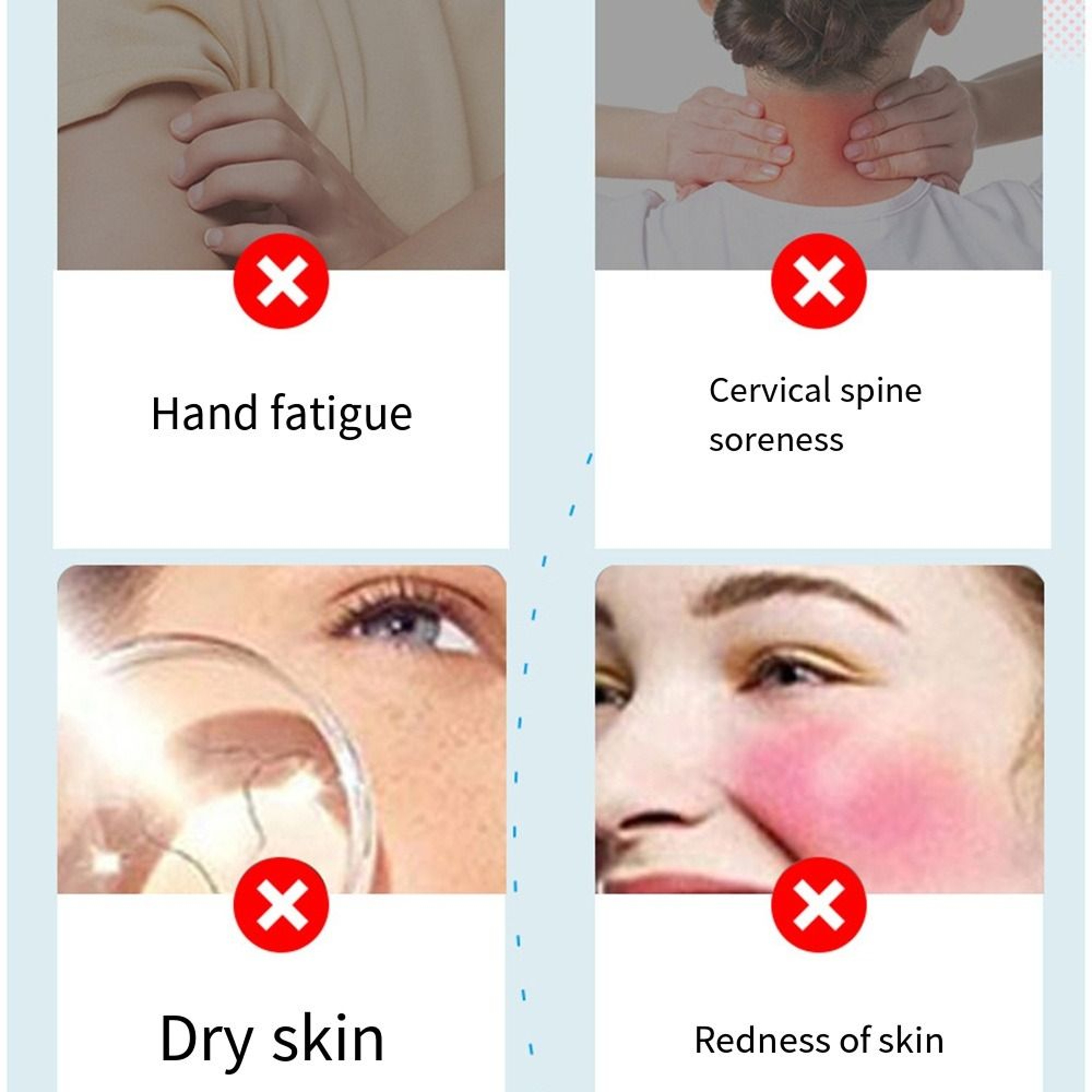 Gua Sha Silicone Ice Face Roller, Cold Therapy Massager to Alleviate Puffiness, Cooling Face Contour Globes for Lifting – view 4