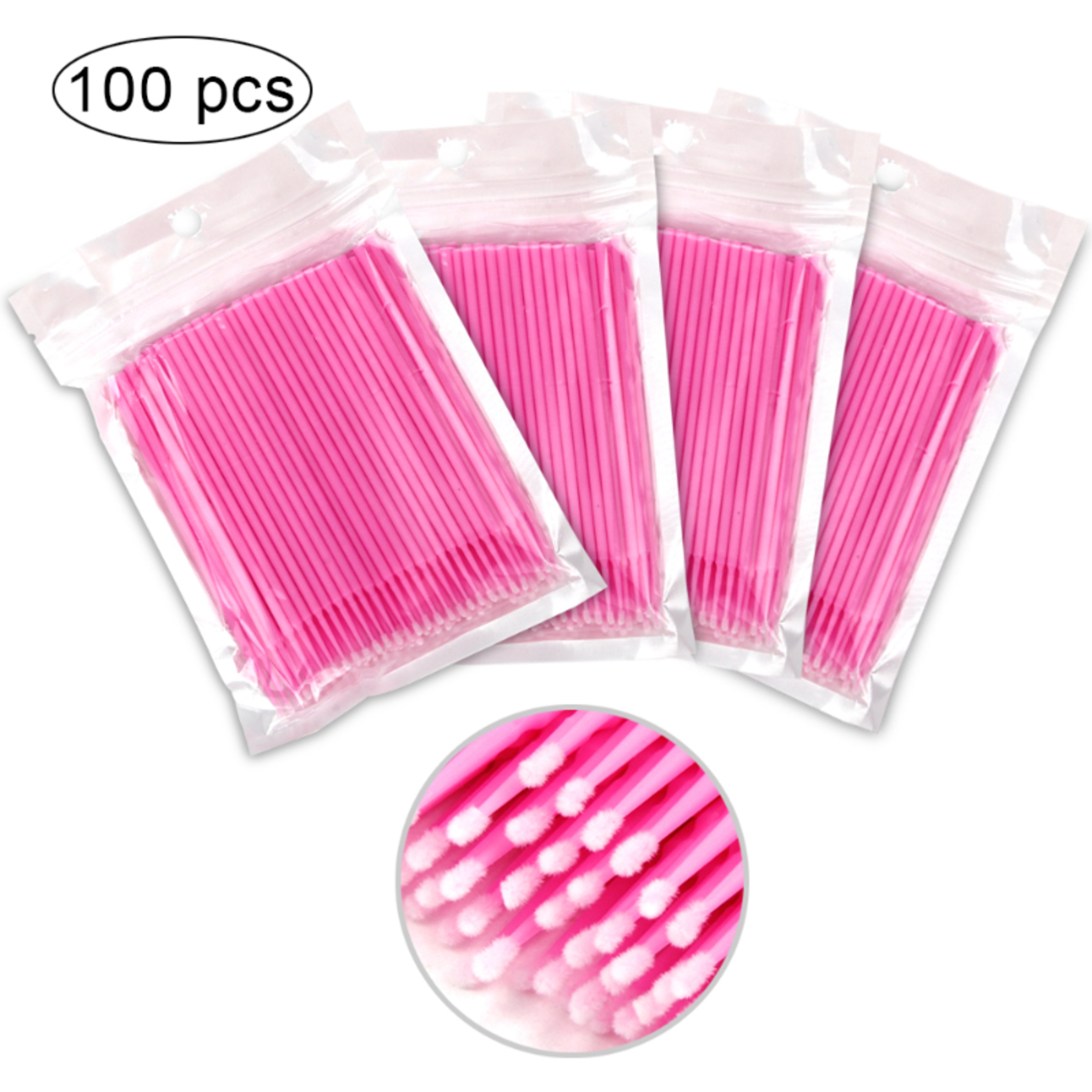 Micro Brush Disposable Eyelash Brush Lash Removing Swab MicroBrush for Eyelash Extension Supplies and Makeup Tools – view 2