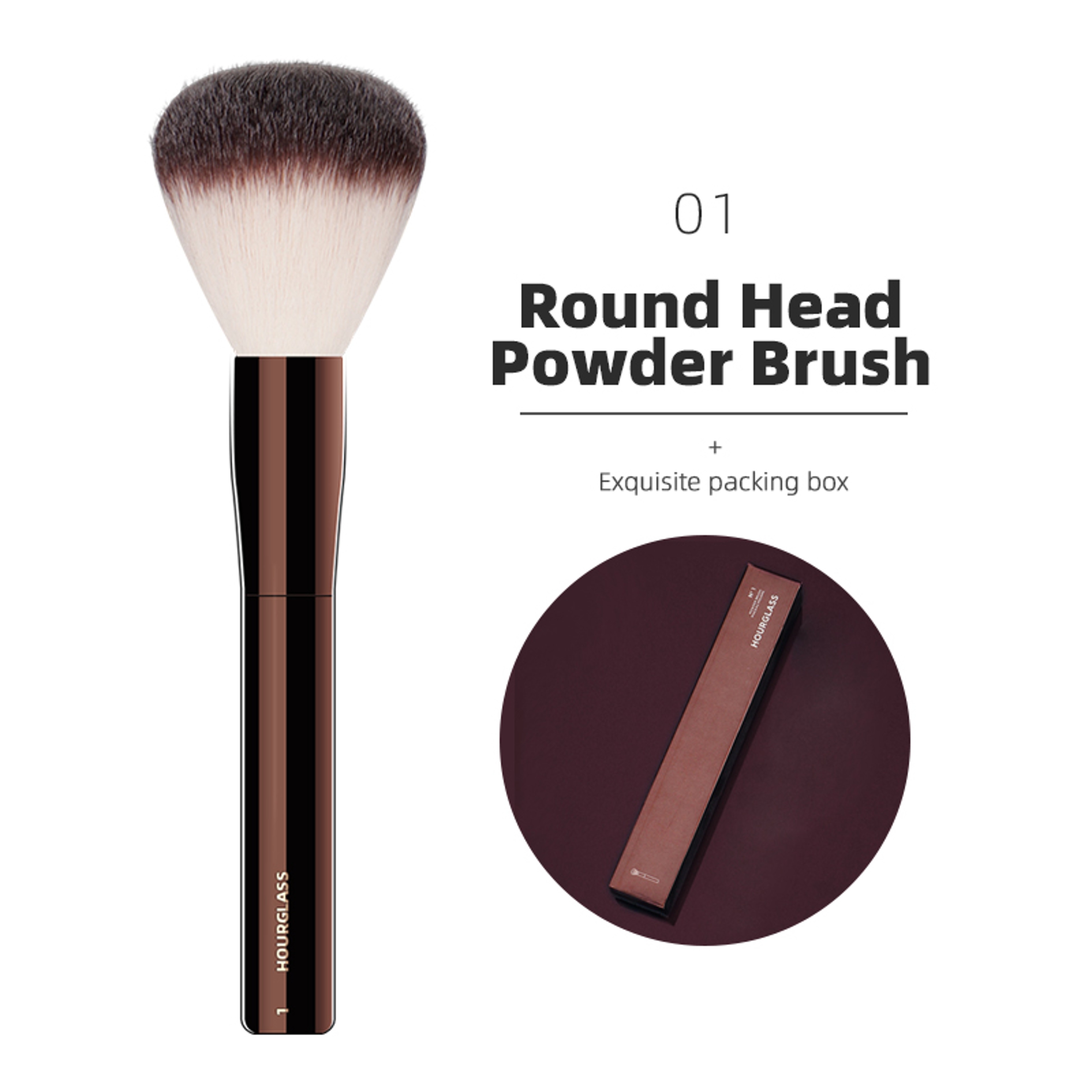 Professional Hourglass Makeup Brushes For Powder Foundation Concealer Blusher Bronzer Eye Shadow Ey 15