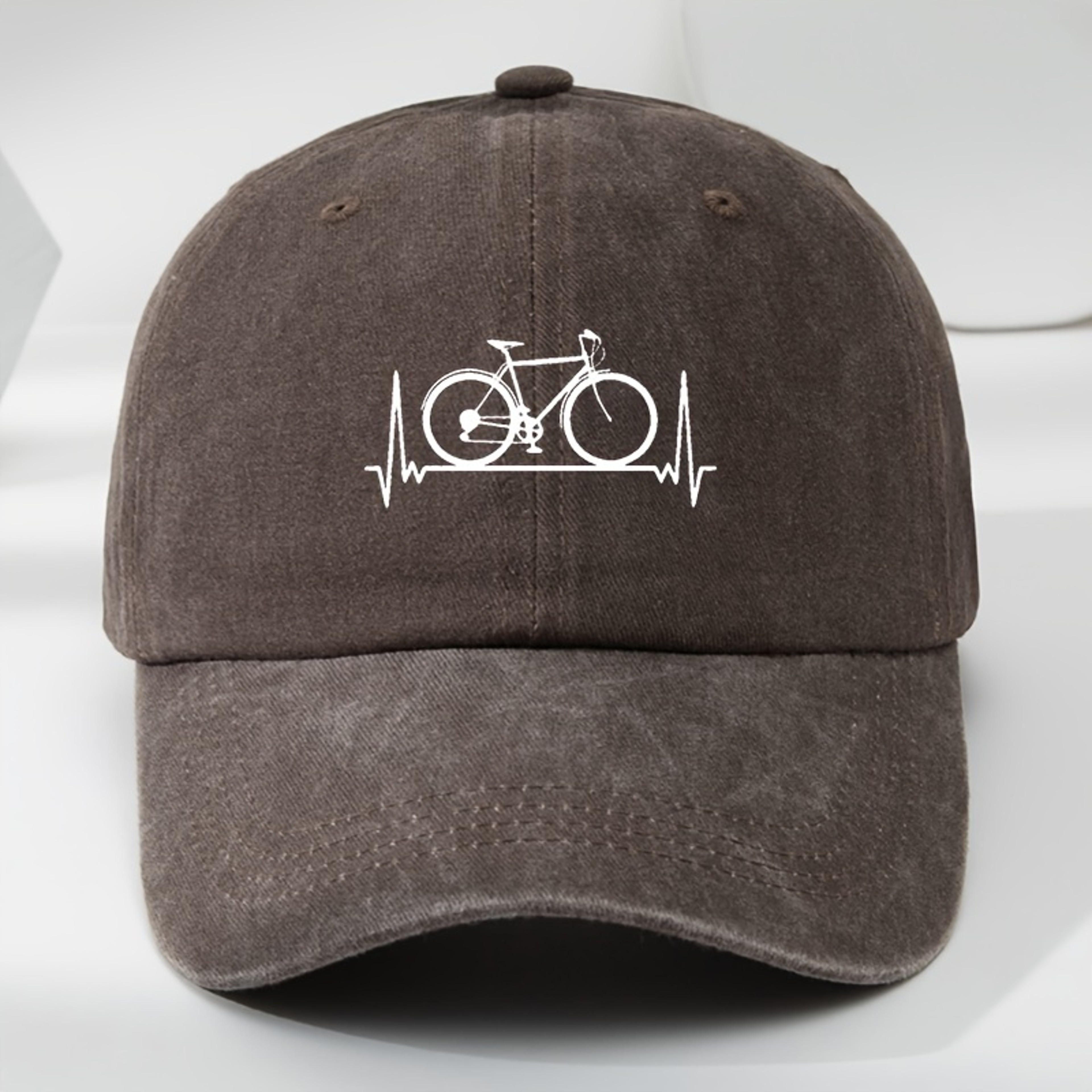 Unisex Baseball Cap with Bicycle Prints for Outdoor Sports, Casual Wear, Sun Protection, Adjustable Summer Hat – view 3