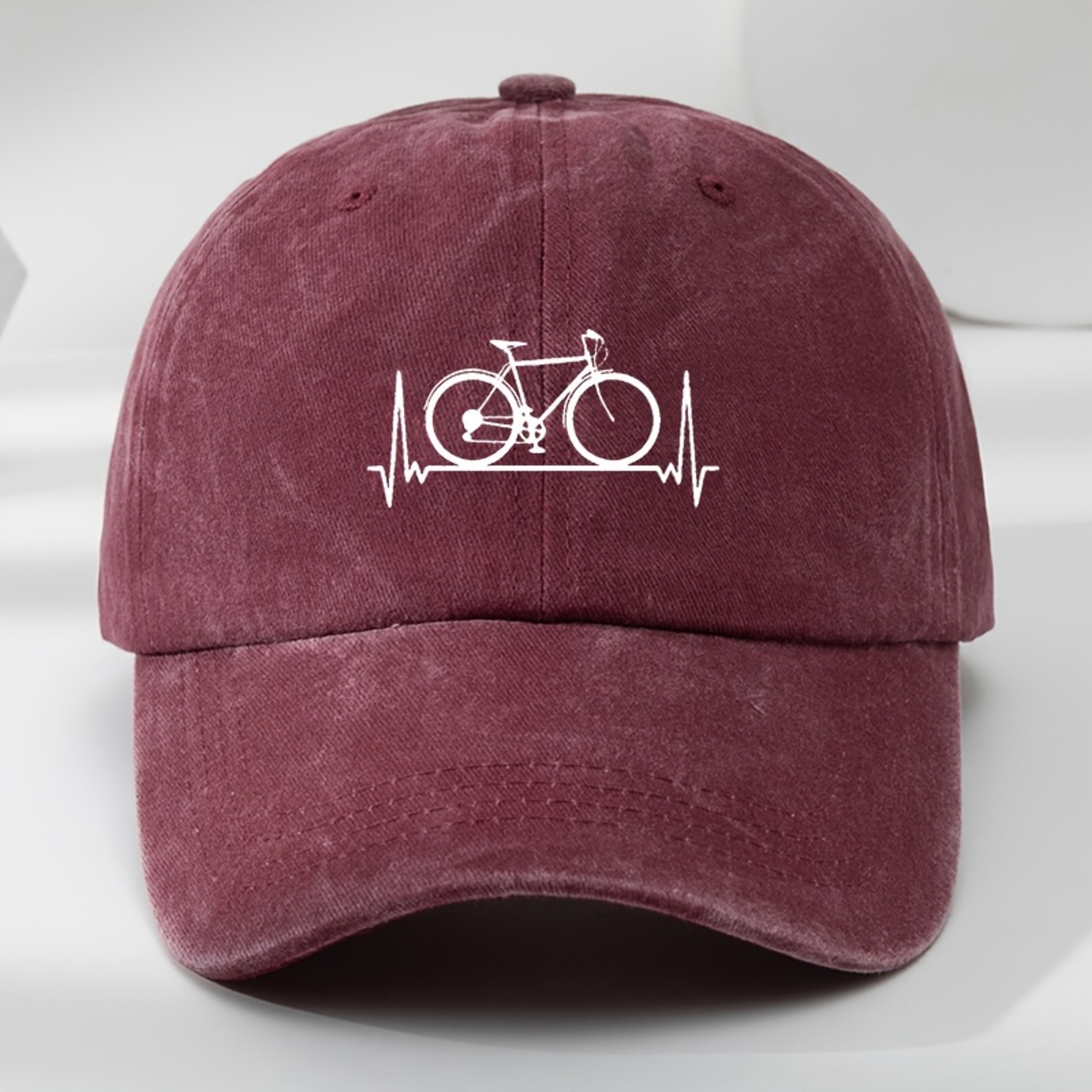 Unisex Baseball Cap with Bicycle Prints for Outdoor Sports, Casual Wear, Sun Protection, Adjustable Summer Hat – view 11