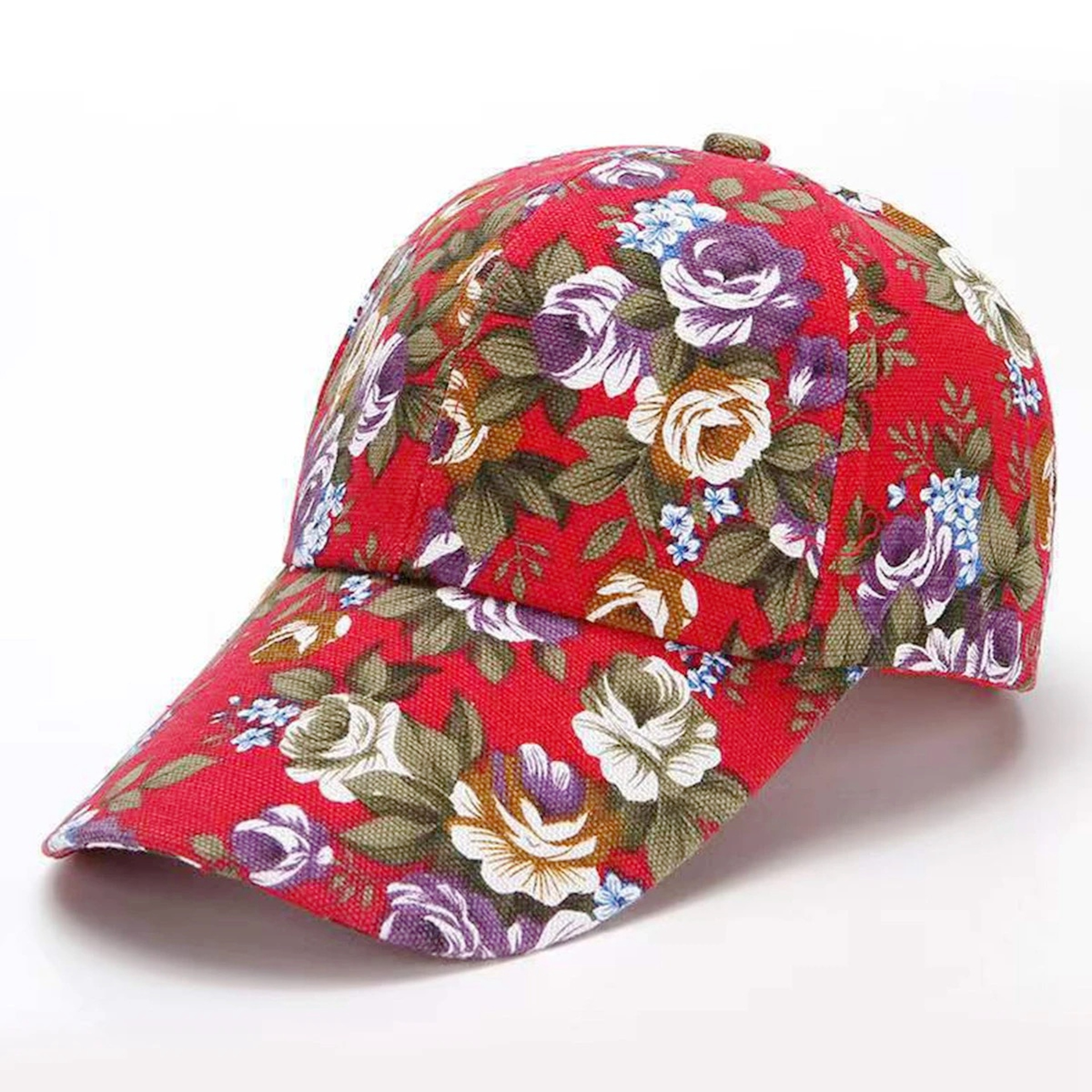 Womens Fashion Summer Cap, Floral Print Trucker Hat Outdoor Streetwear Cap, Female Baseball Cap for Travel – view 7