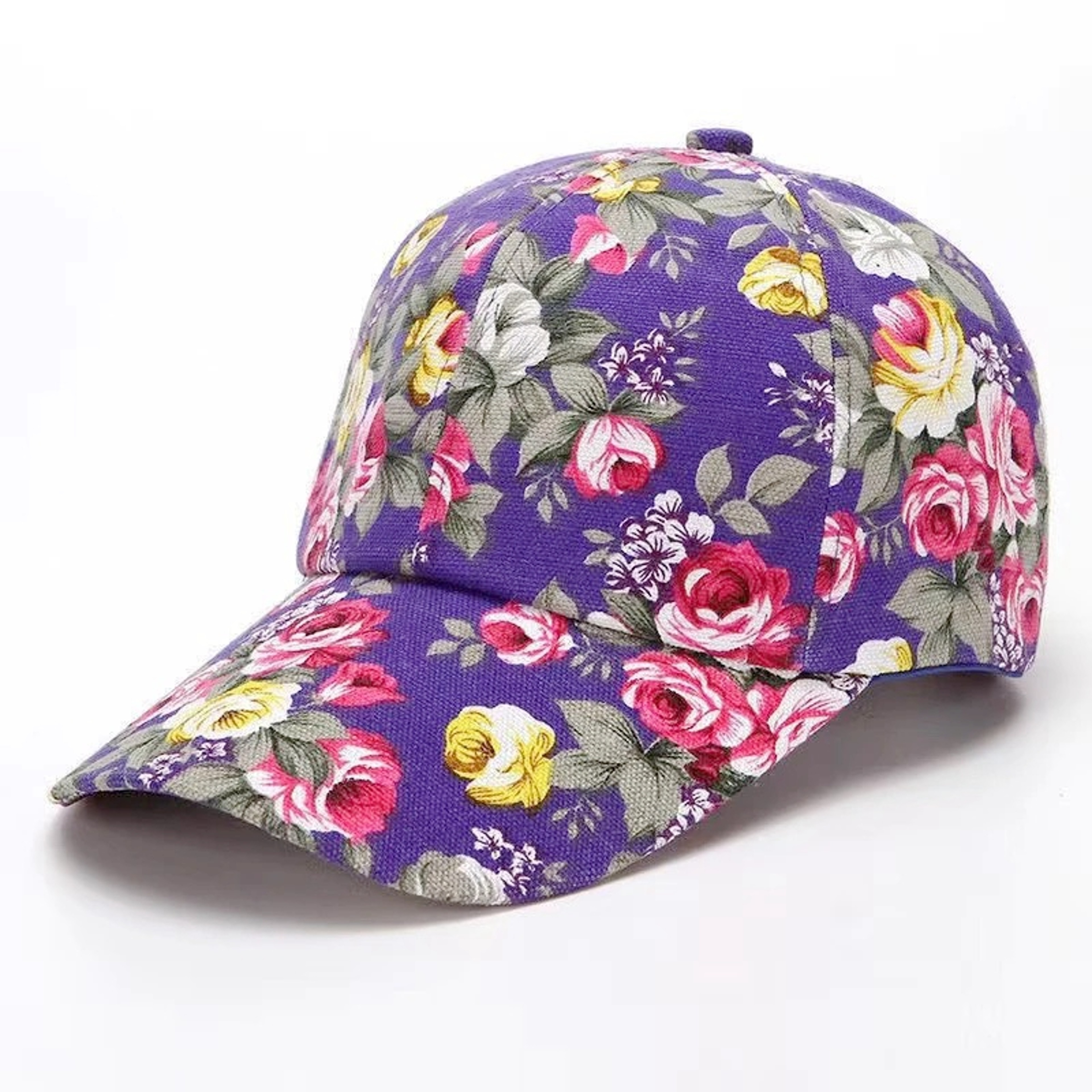 Womens Fashion Summer Cap, Floral Print Trucker Hat Outdoor Streetwear Cap, Female Baseball Cap for Travel – view 14