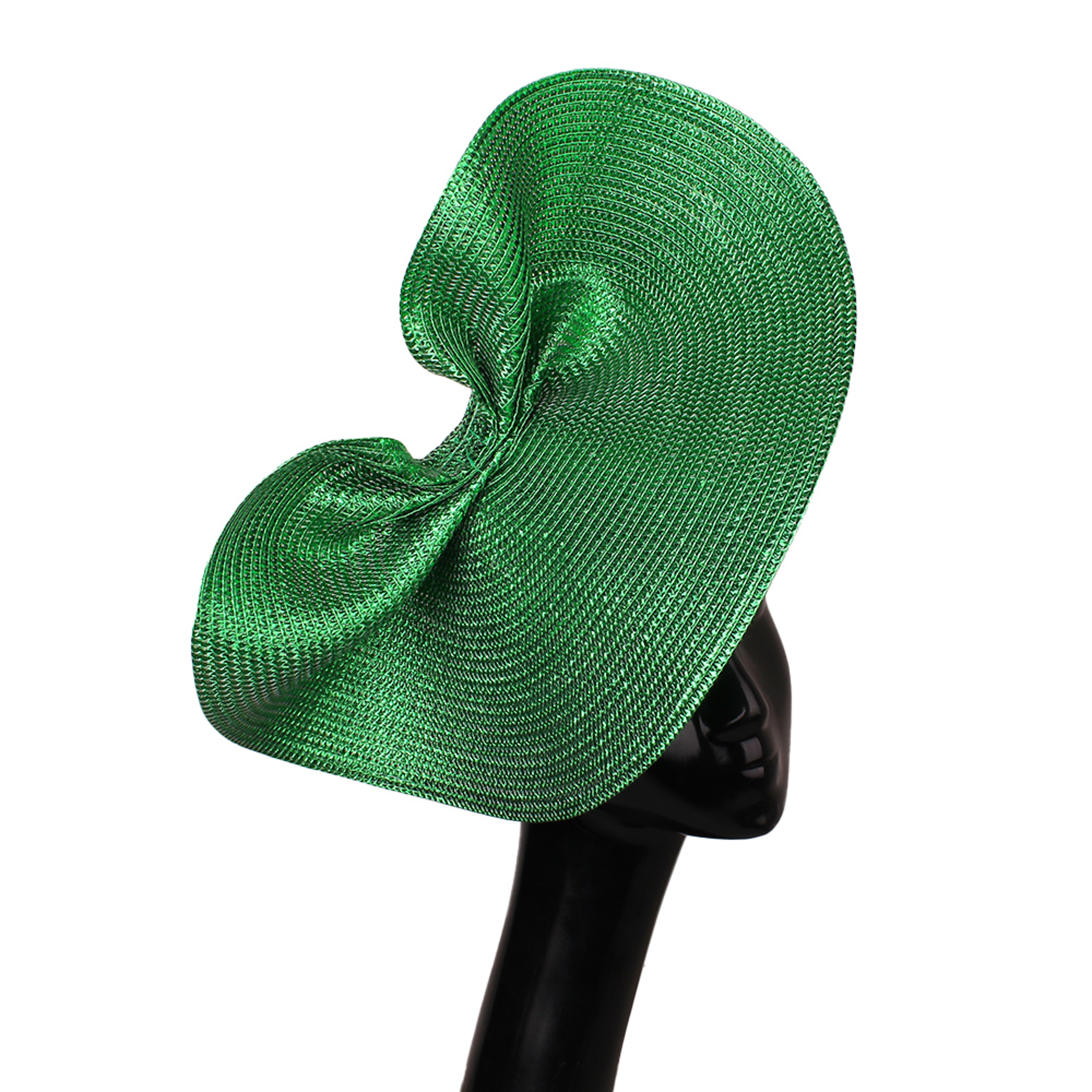 Ladies Glitter Gold Summer Wedding Fascinator Chapeau Hats, Vintage Elegant Headbands, Church CapFedora Bridal Headwear – view 5