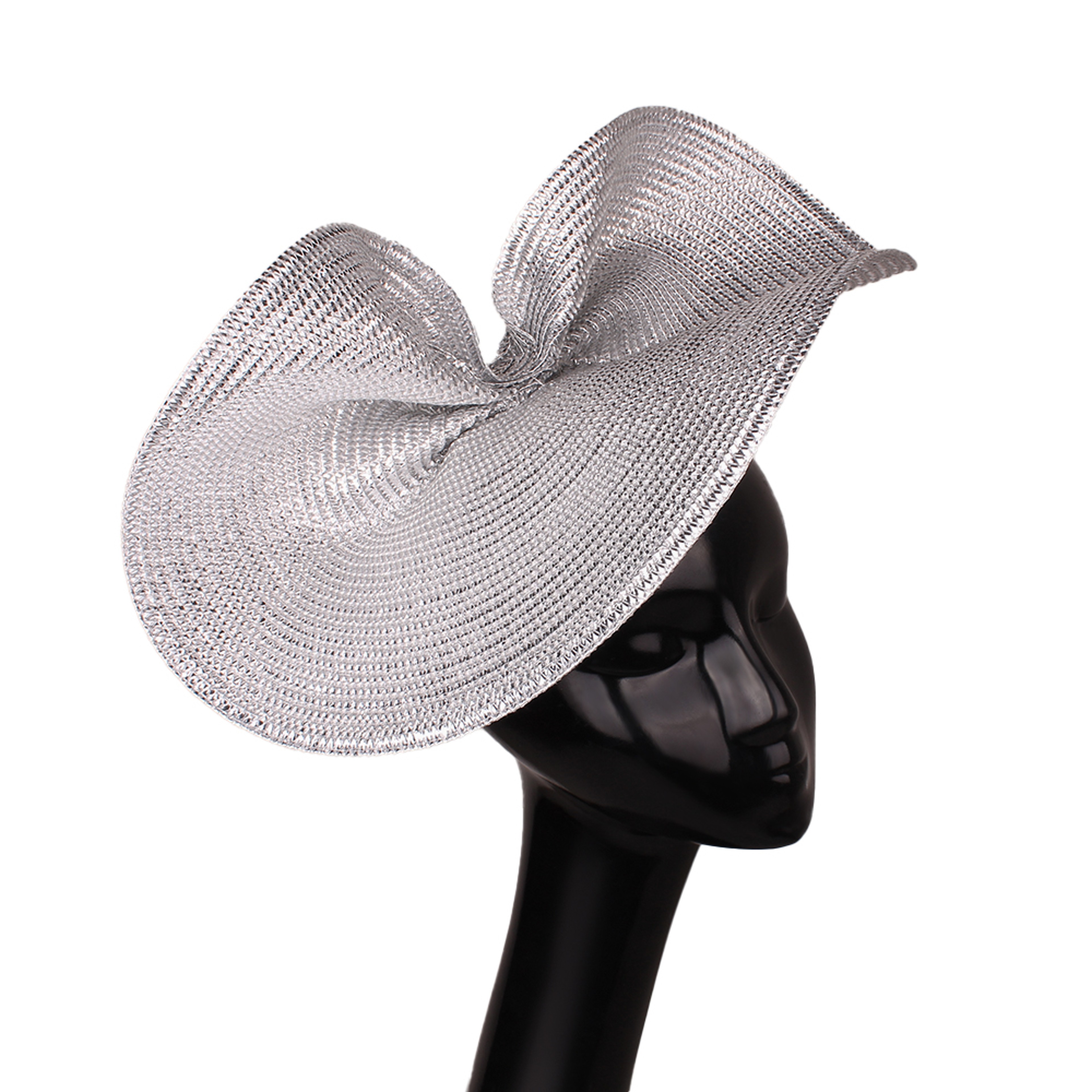 Ladies Glitter Gold Summer Wedding Fascinator Chapeau Hats, Vintage Elegant Headbands, Church CapFedora Bridal Headwear – view 12