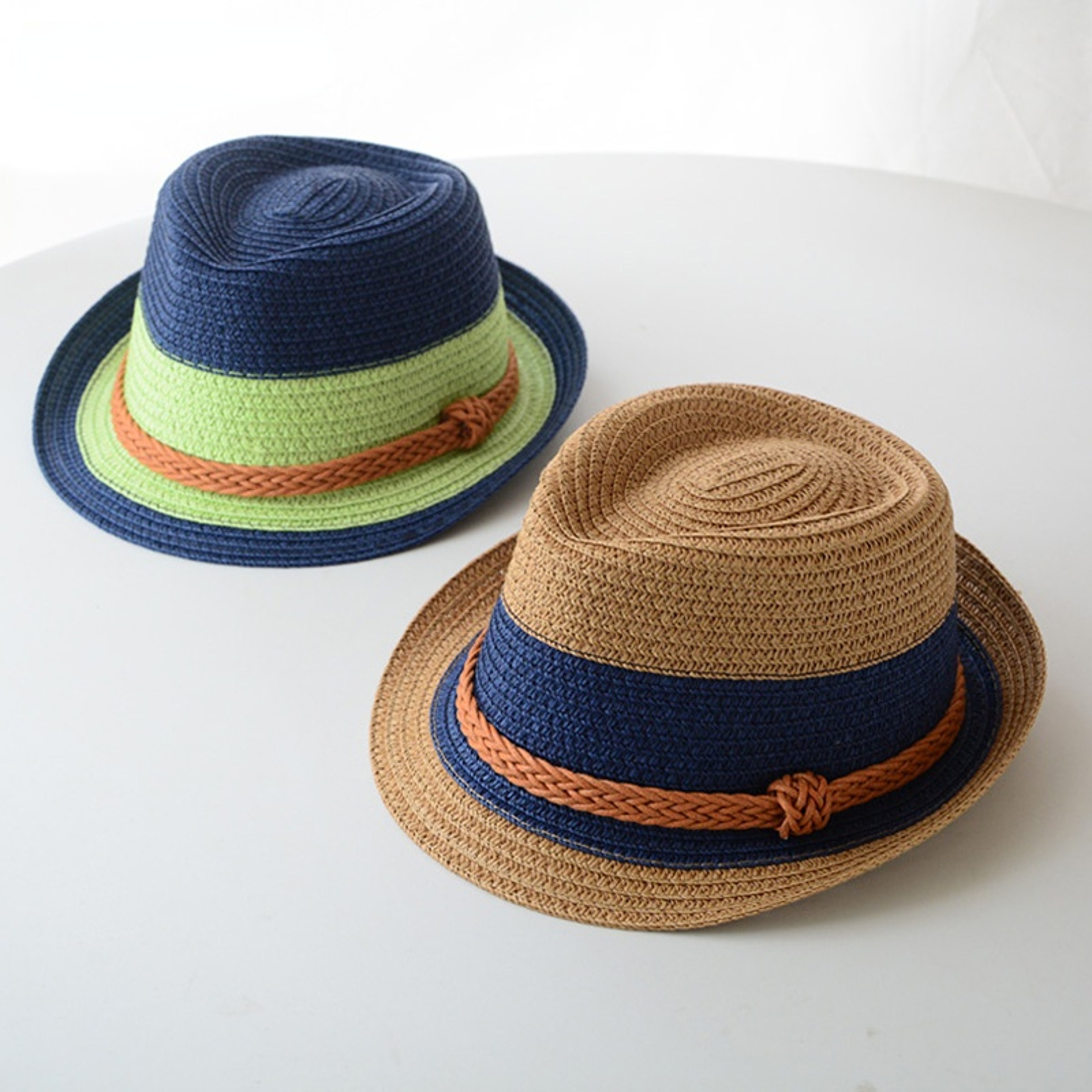Panamanian Straw Jazz Hat for Men, English Style Beach Sun Hat, Woven Cool Summer Fedora Lightweight Travel Headwear – view 1
