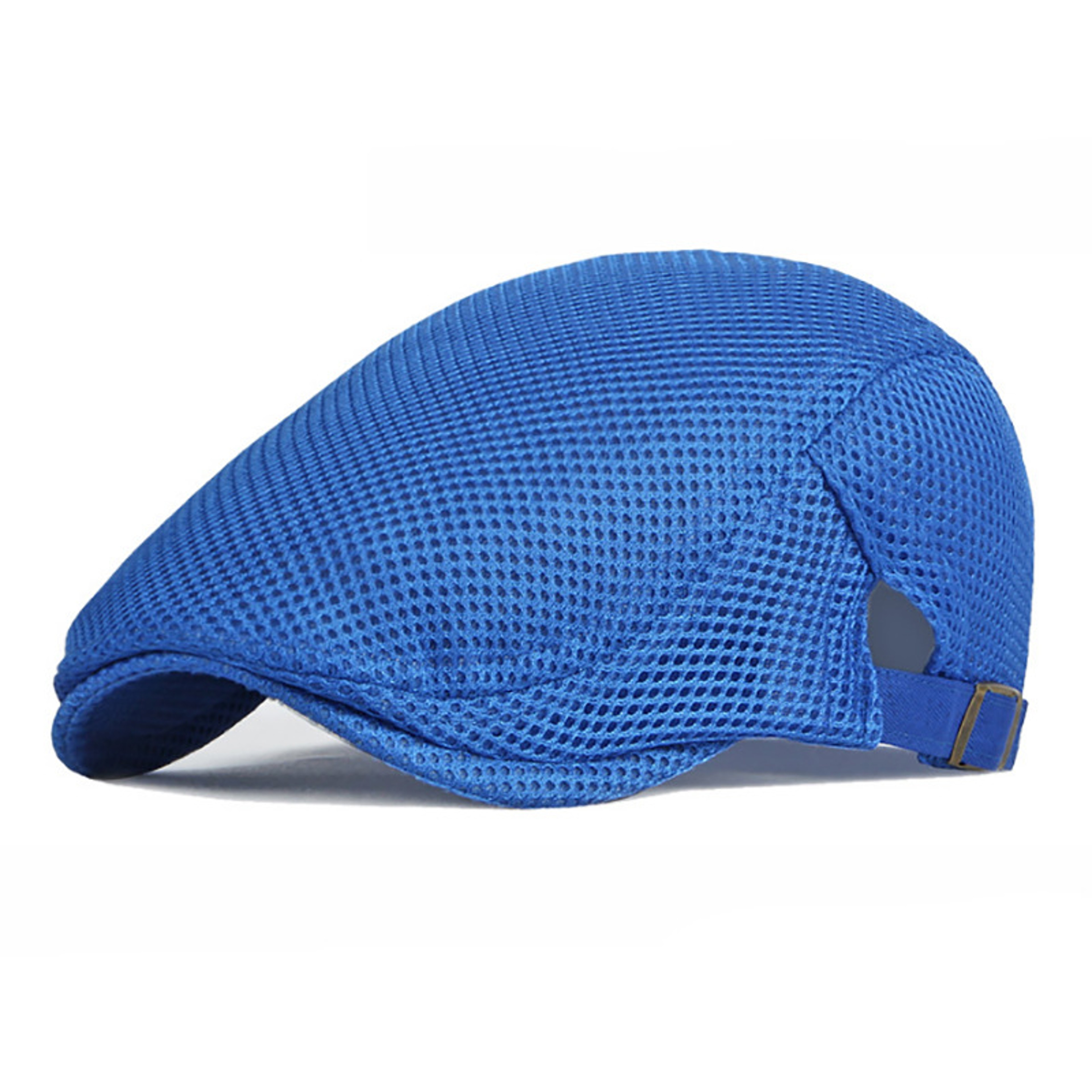 Unisex Summer Beret Hat Mesh Newsboy Cap, Golf Cabbie Driving Cap, Lightweight Short Sunhat Classic Fathers Hat – view 7