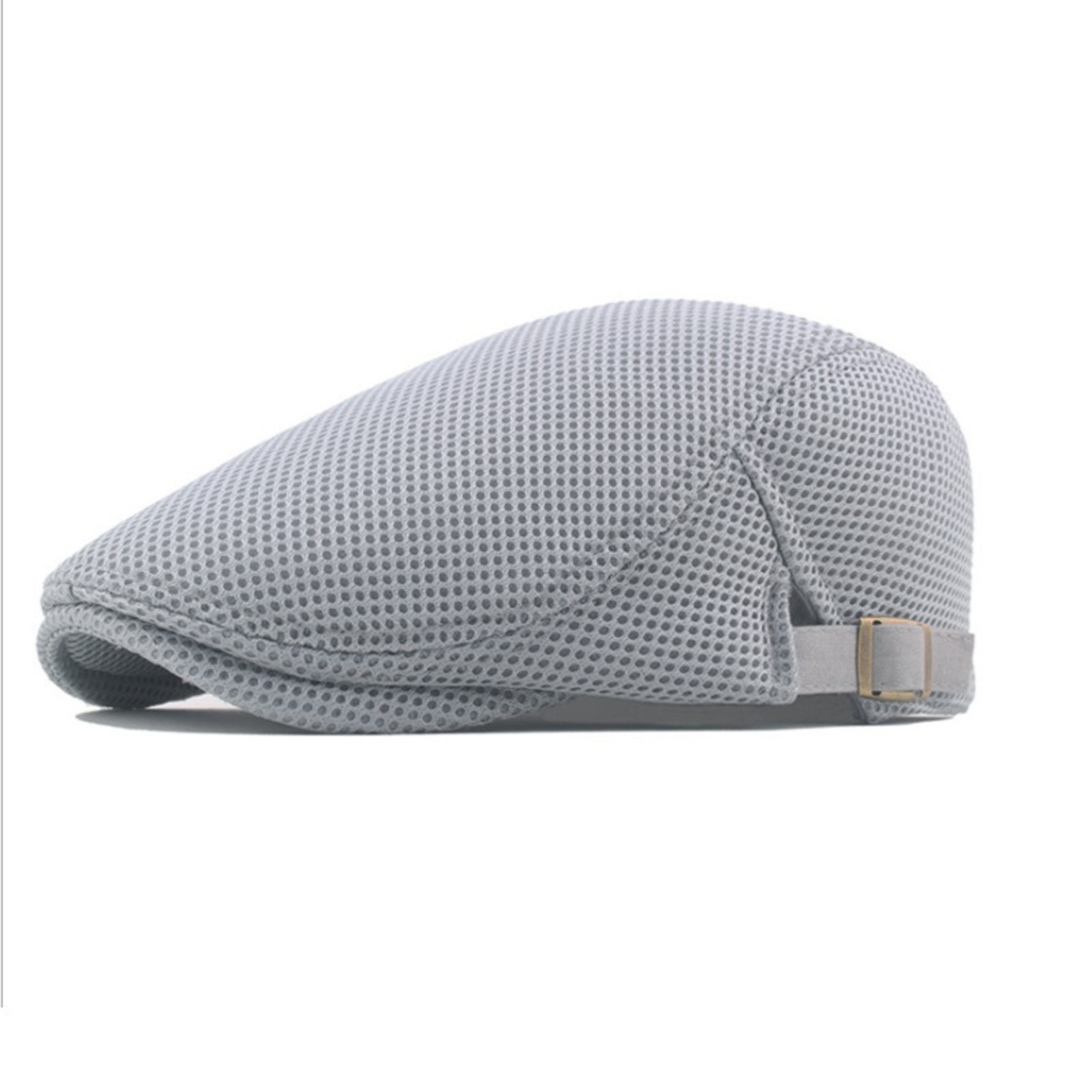 Unisex Summer Beret Hat Mesh Newsboy Cap, Golf Cabbie Driving Cap, Lightweight Short Sunhat Classic Fathers Hat – view 13