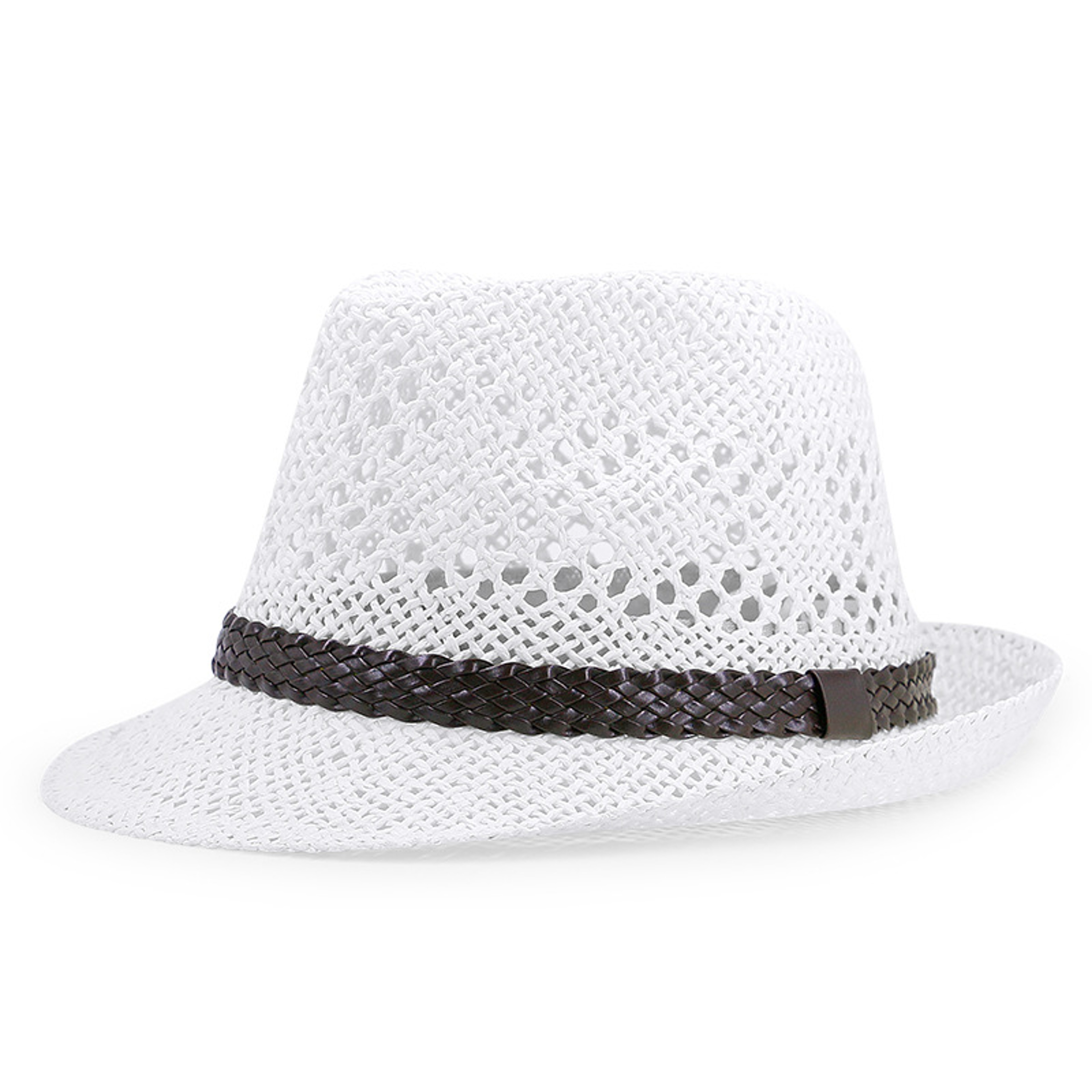 Women Summer Fashion Sun Cap, High Quality Paper Straw Hat, Dad Jazz Hat Men Cool Fedora Lightweight Wide Brim – view 3