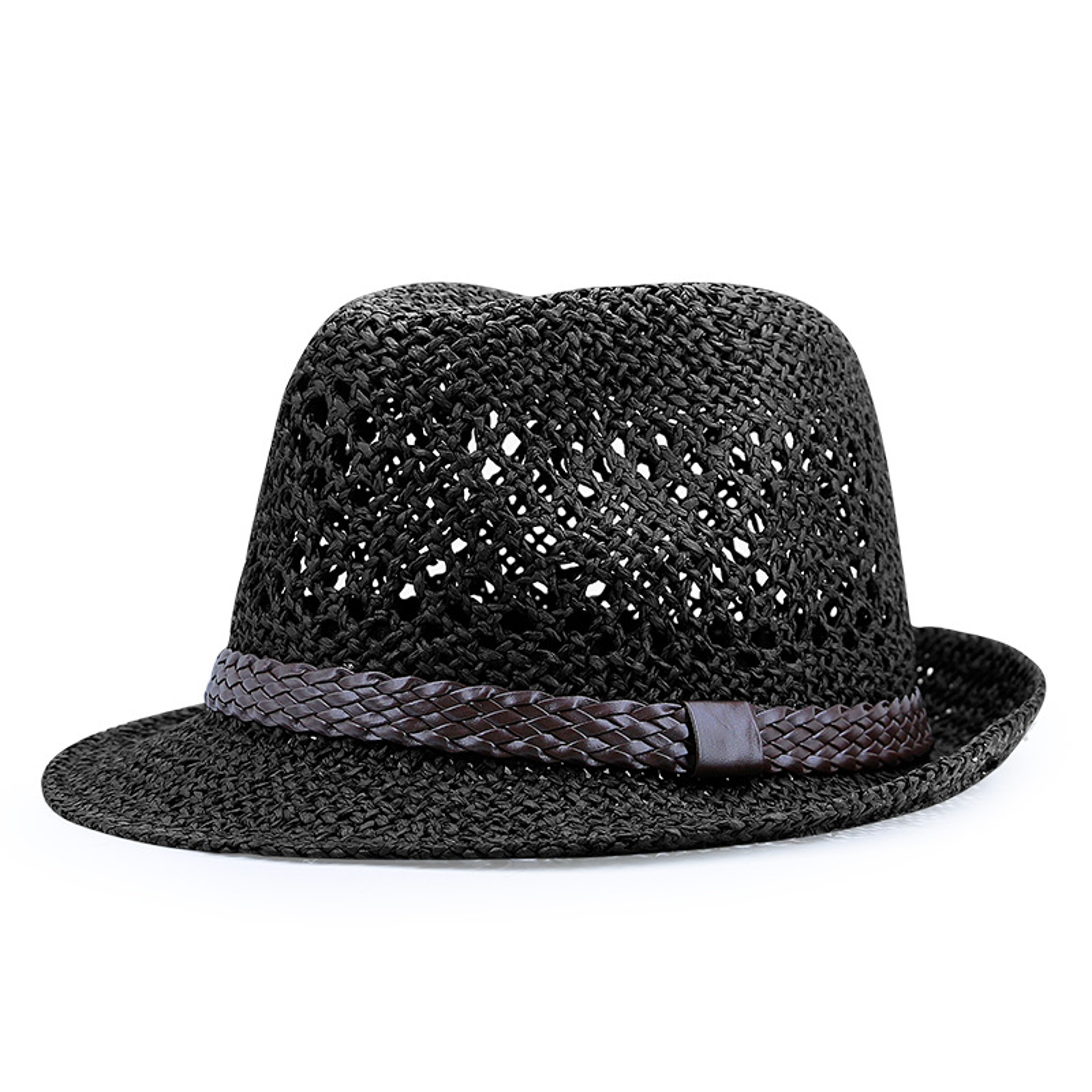 Women Summer Fashion Sun Cap, High Quality Paper Straw Hat, Dad Jazz Hat Men Cool Fedora Lightweight Wide Brim – view 14