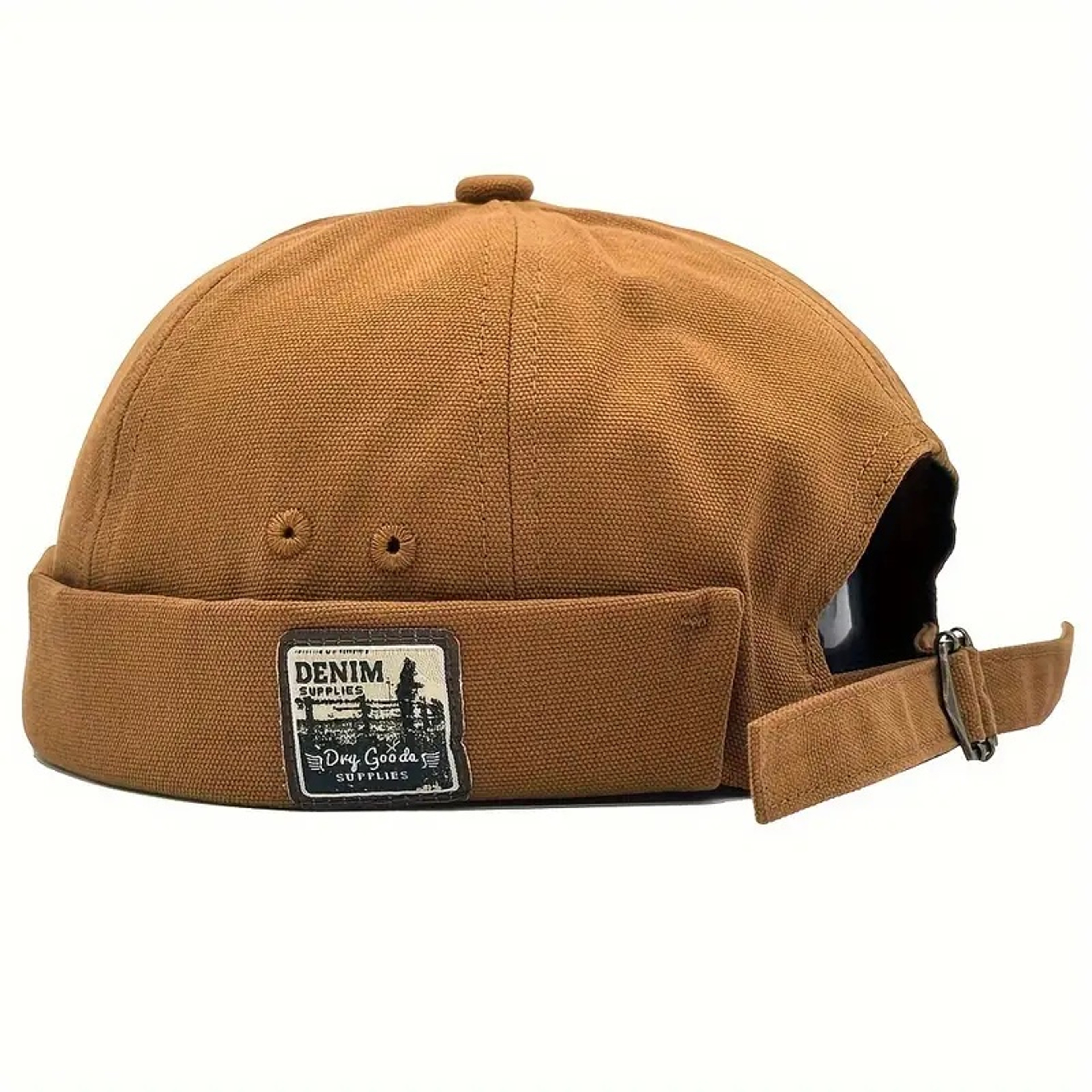 Brimless Hat Hip Hop Dome Melon Cap Vintage Landlord Hat Unisex Solid Color Docker Cap Skullies Bea 3