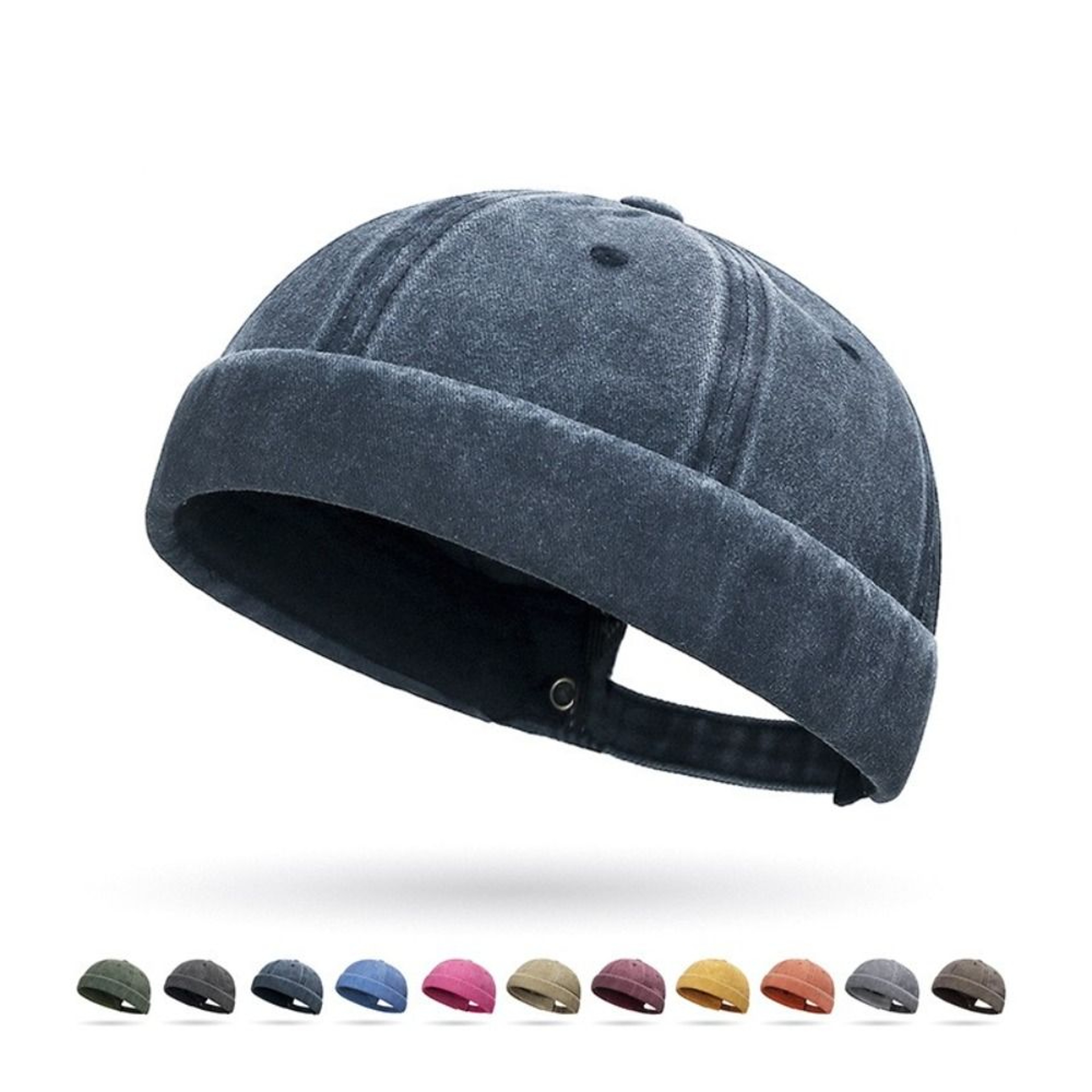Brimless Fashion Hip Hop Beanie, Street Style Hat, Men Skullcap, Women Docker Fisherman Beanie, Spring Melon Cap – view 4