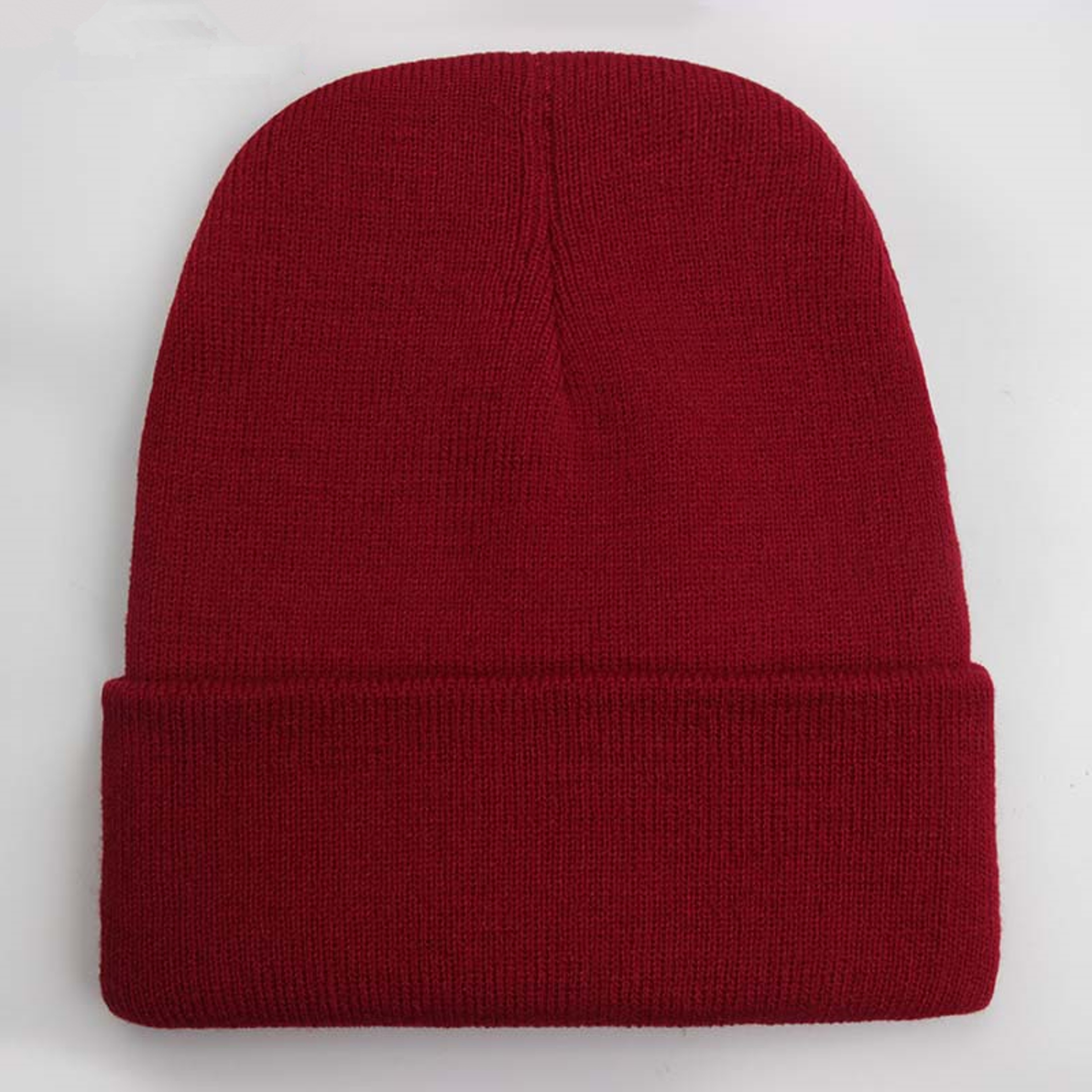 Warm Knitted Cap, Solid Unisex Beanie, Soft Wool Blend Hat, Autumn Winter SkullCap, Men Women Gorro, Ski Caps. – view 5