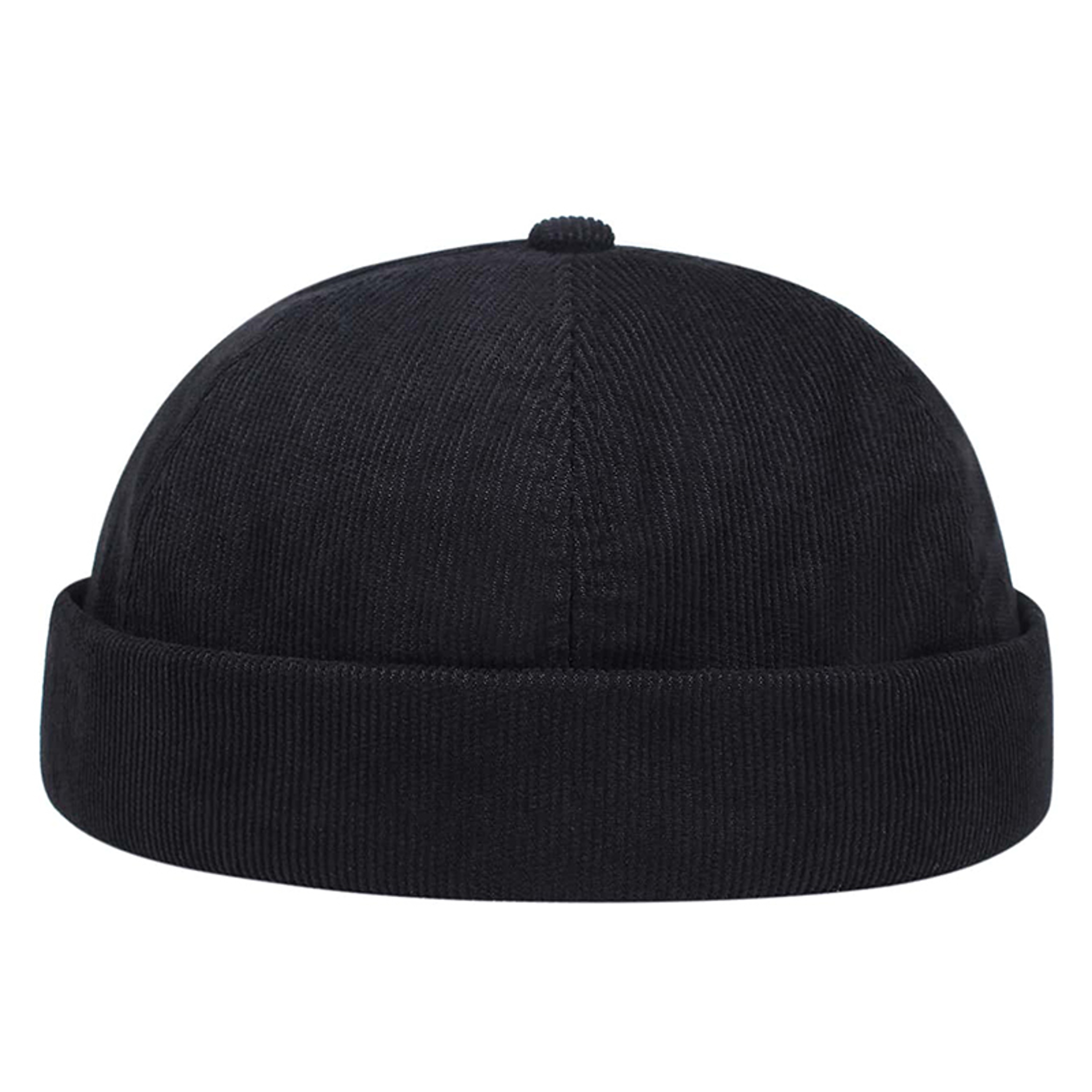 Minimalist Corduroy Solid Color Brimless Hat, New Fashion Casual Unisex Beanie, Autumn Winter Windproof Style. – view 13