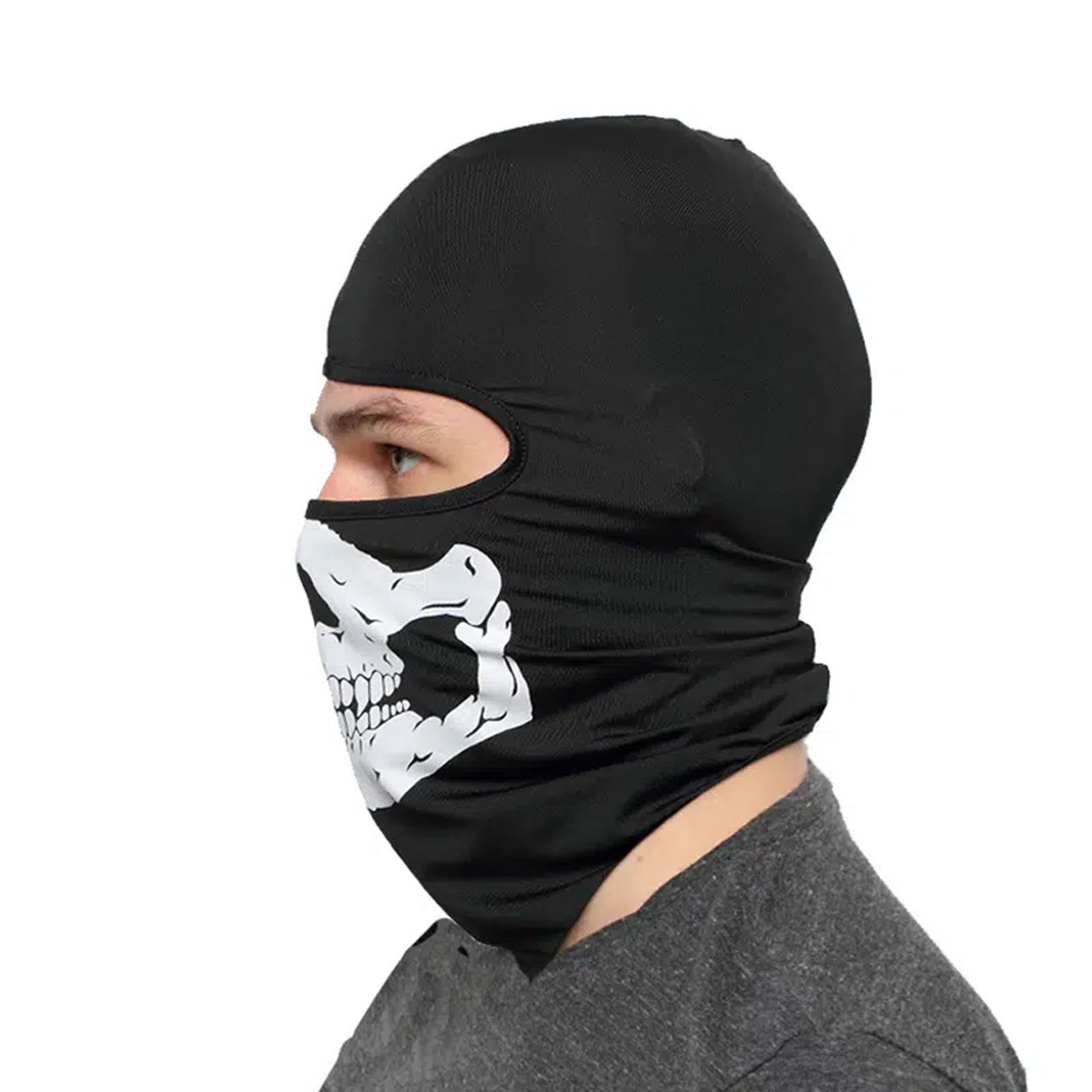Halloween Skull Print Balaclava Cosplay Costume Ghost Full Face Bike Face Mask Outdoor Motorcycle R 3