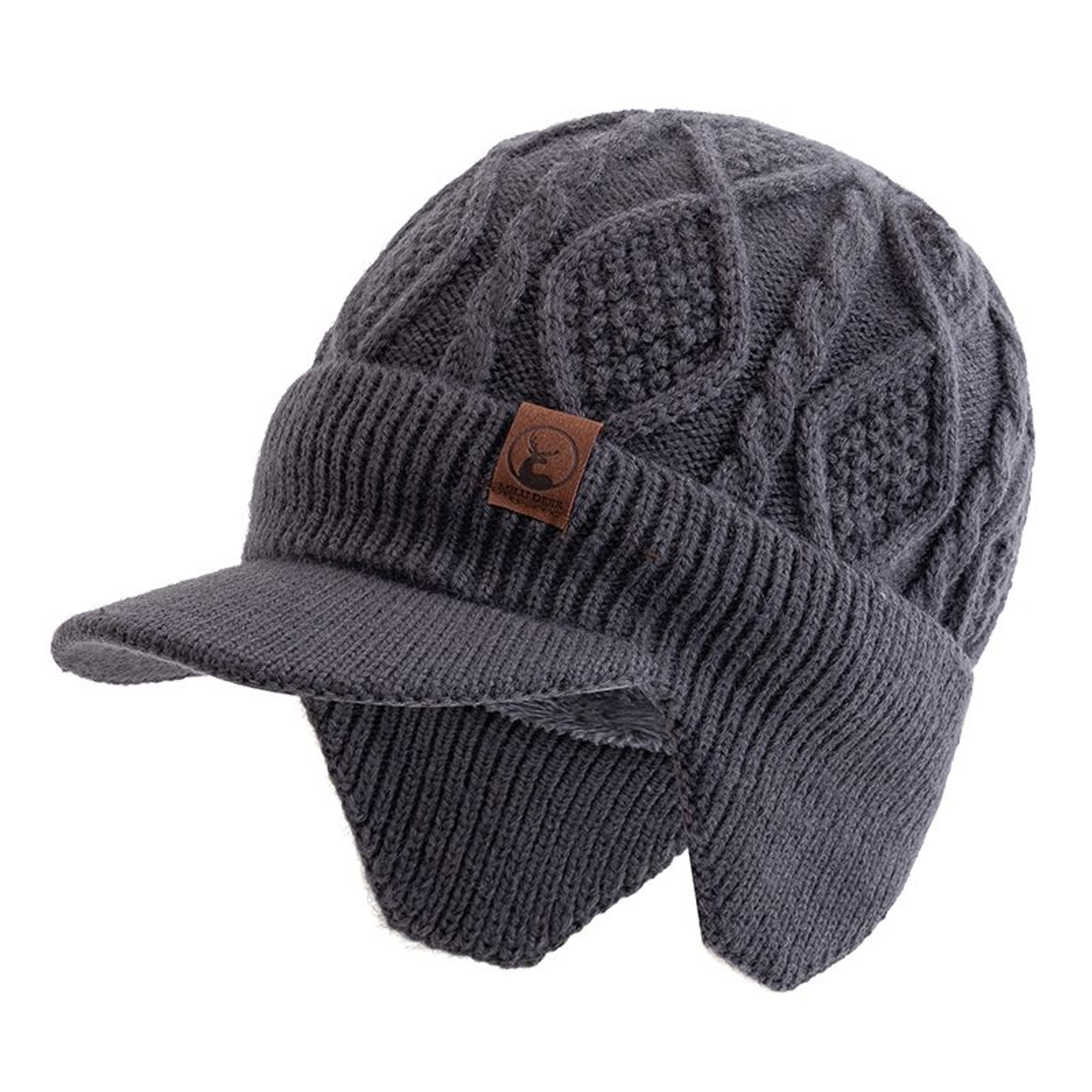 Ski Beanie With Ear Covers For AllDay Warmth Plush Lined Knit Hat For Snow Weather 3