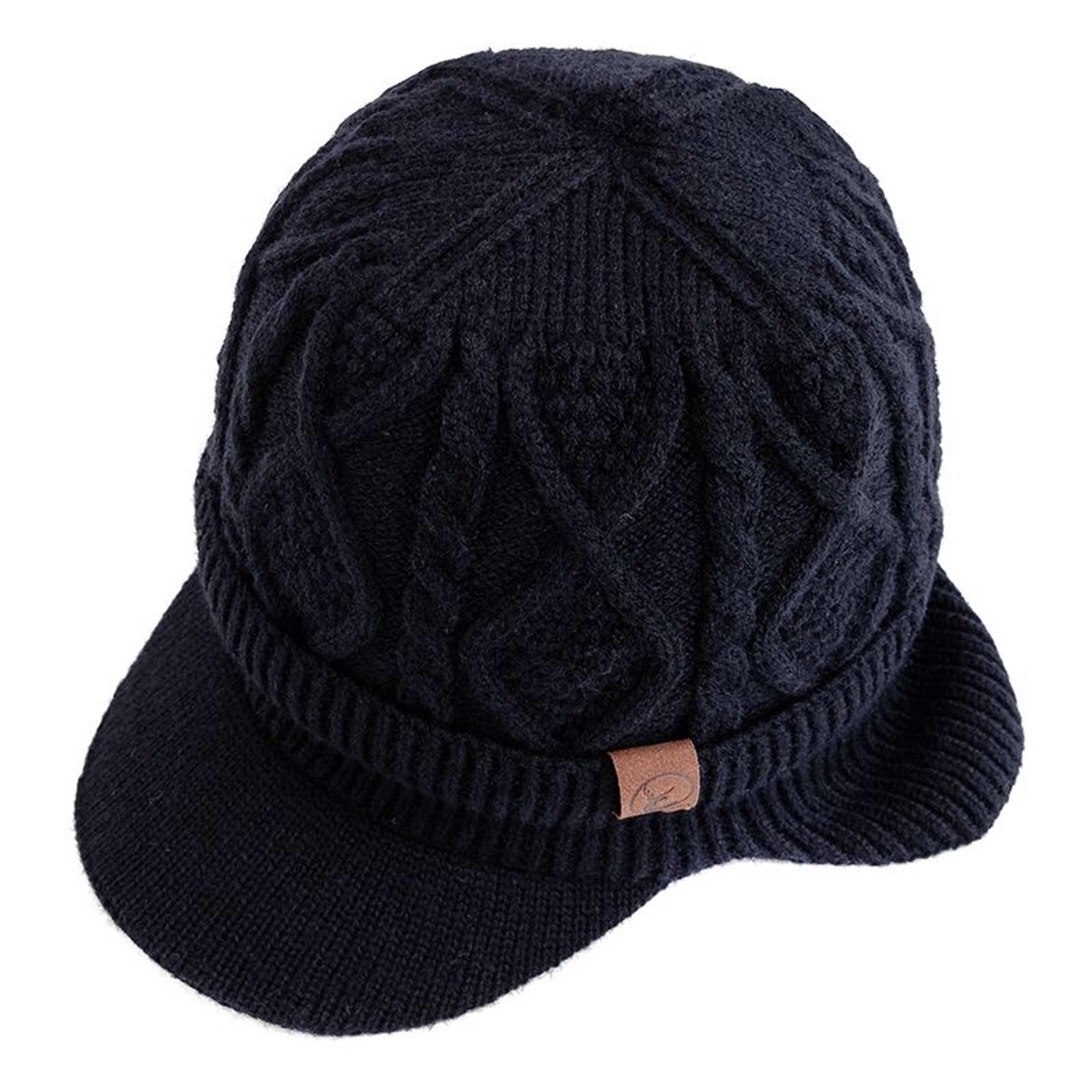Cold Weather Fashion Beanie With Plush Fur Lining Stylish Knit Hat With Ear Coverage 6