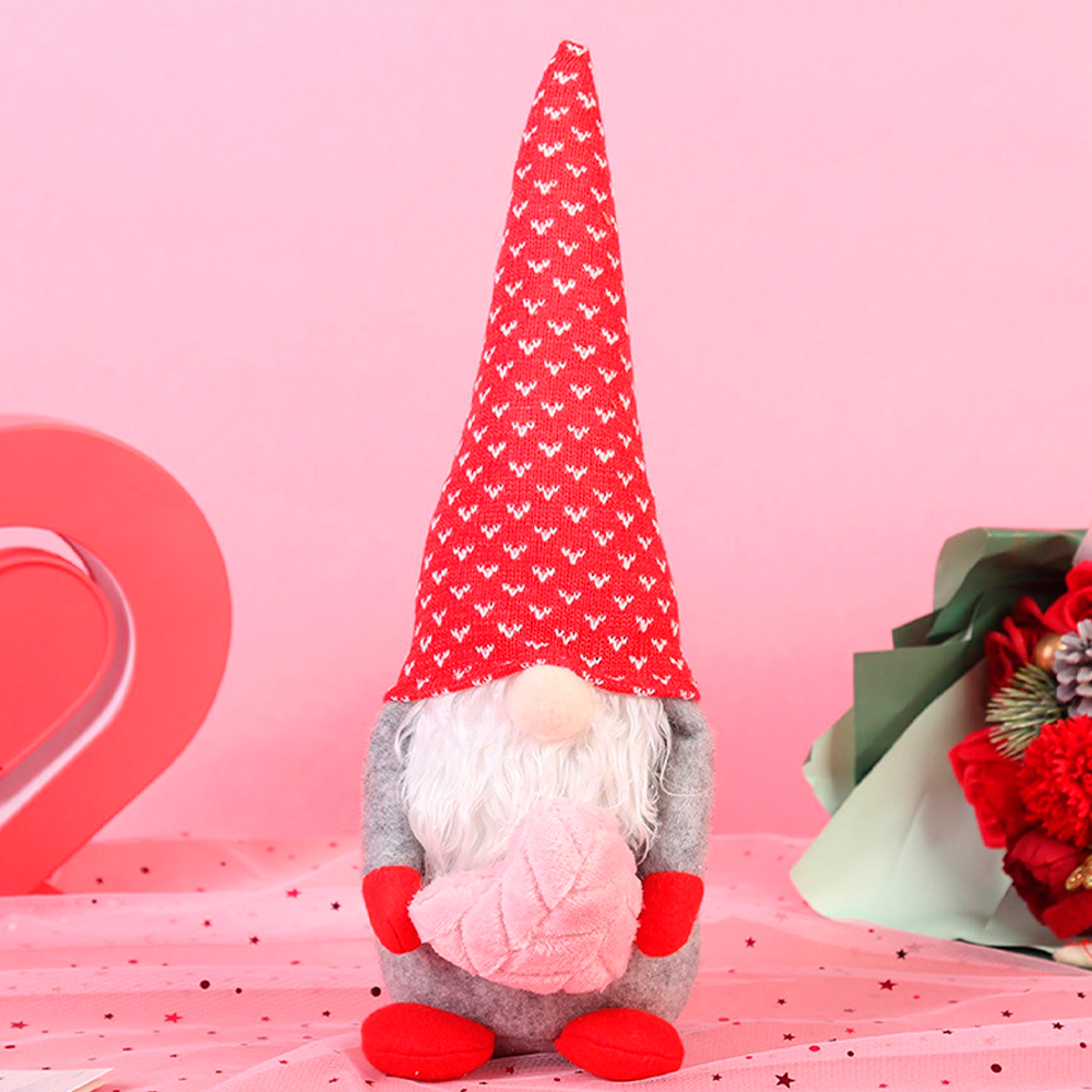 Valentine’s Day Faceless Doll Decoration Heart