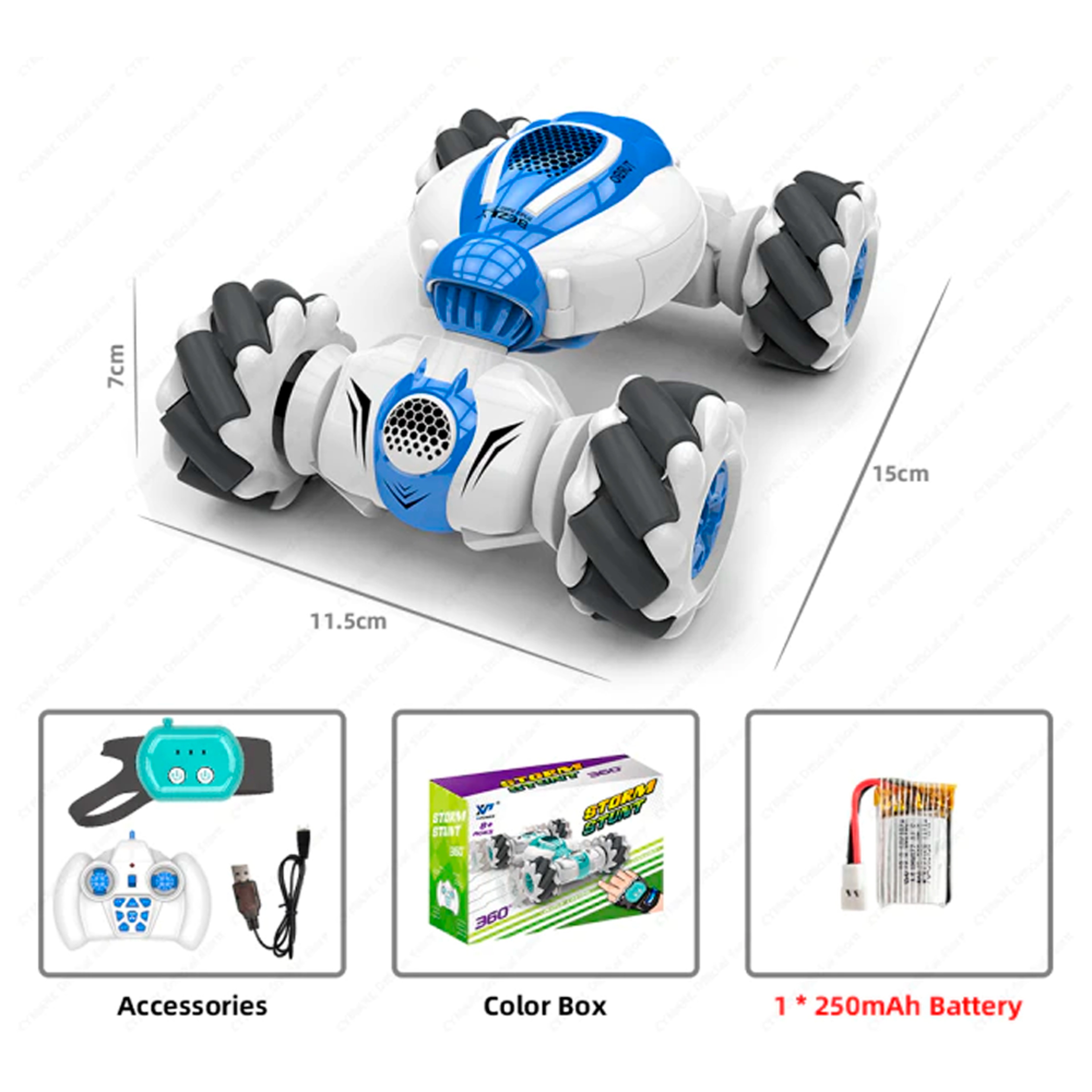 RC Hand Gesture Storm Stunt Pro 2.0 Blue