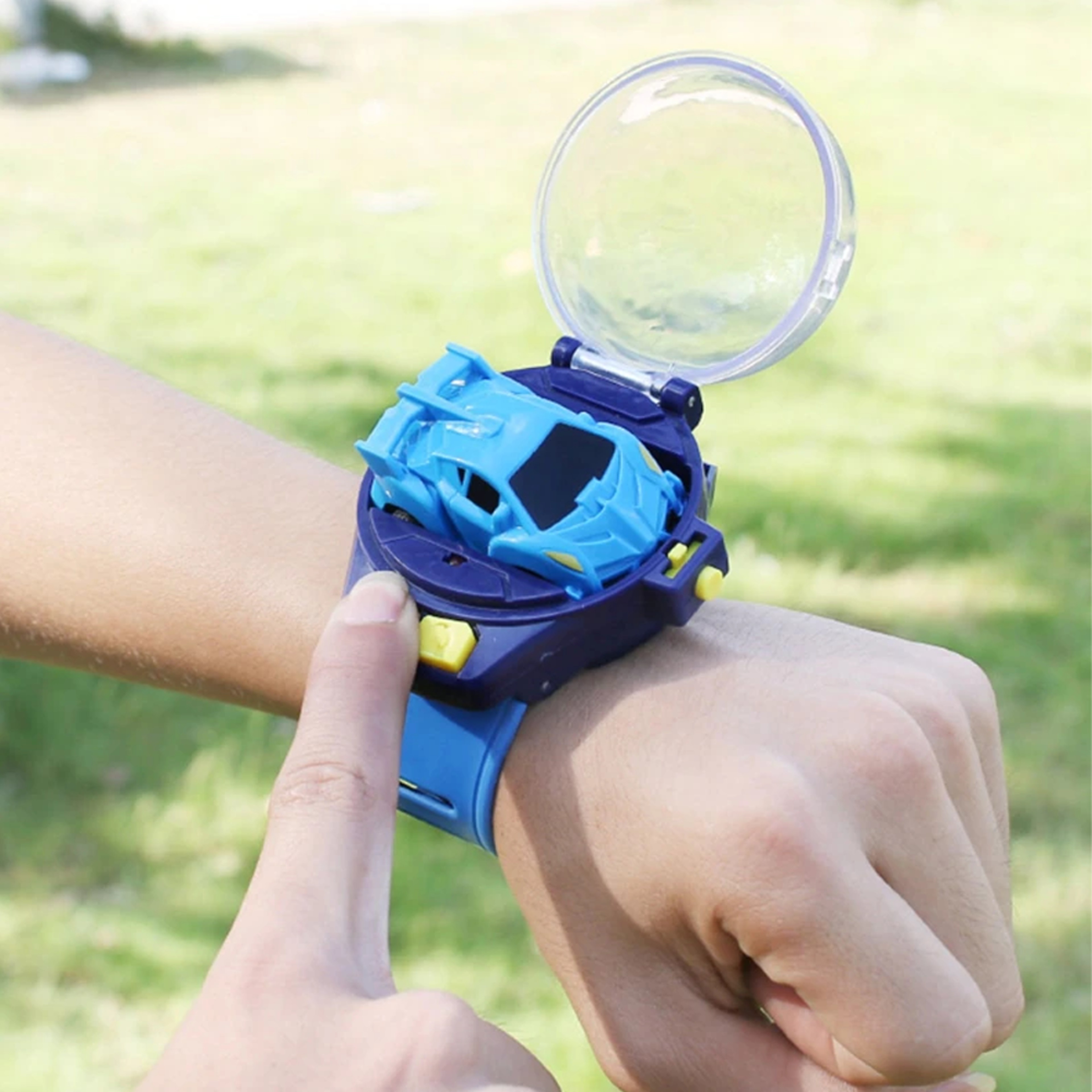 Mini Remote Control Watch Car Blue