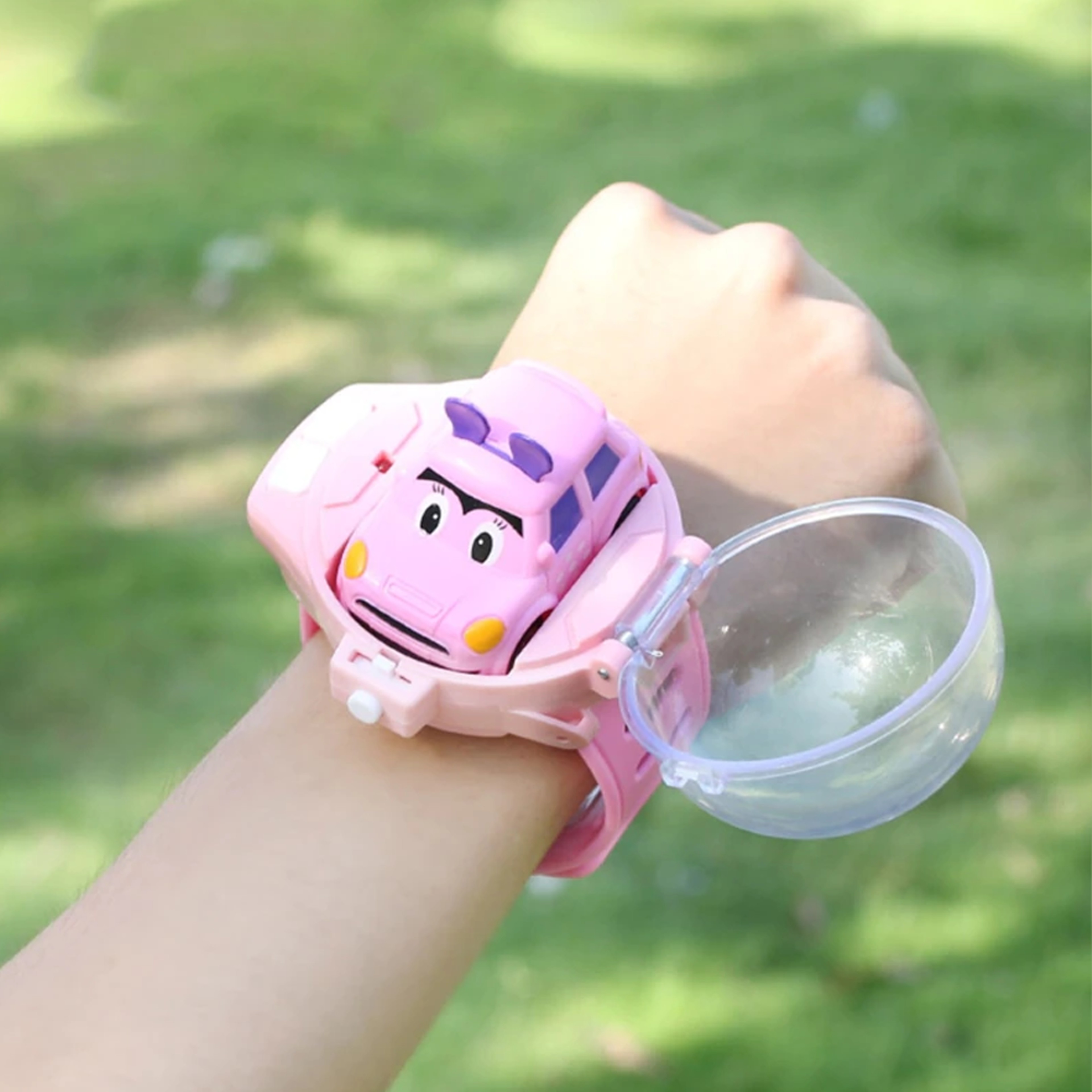Mini Remote Control Watch Car Pink 1
