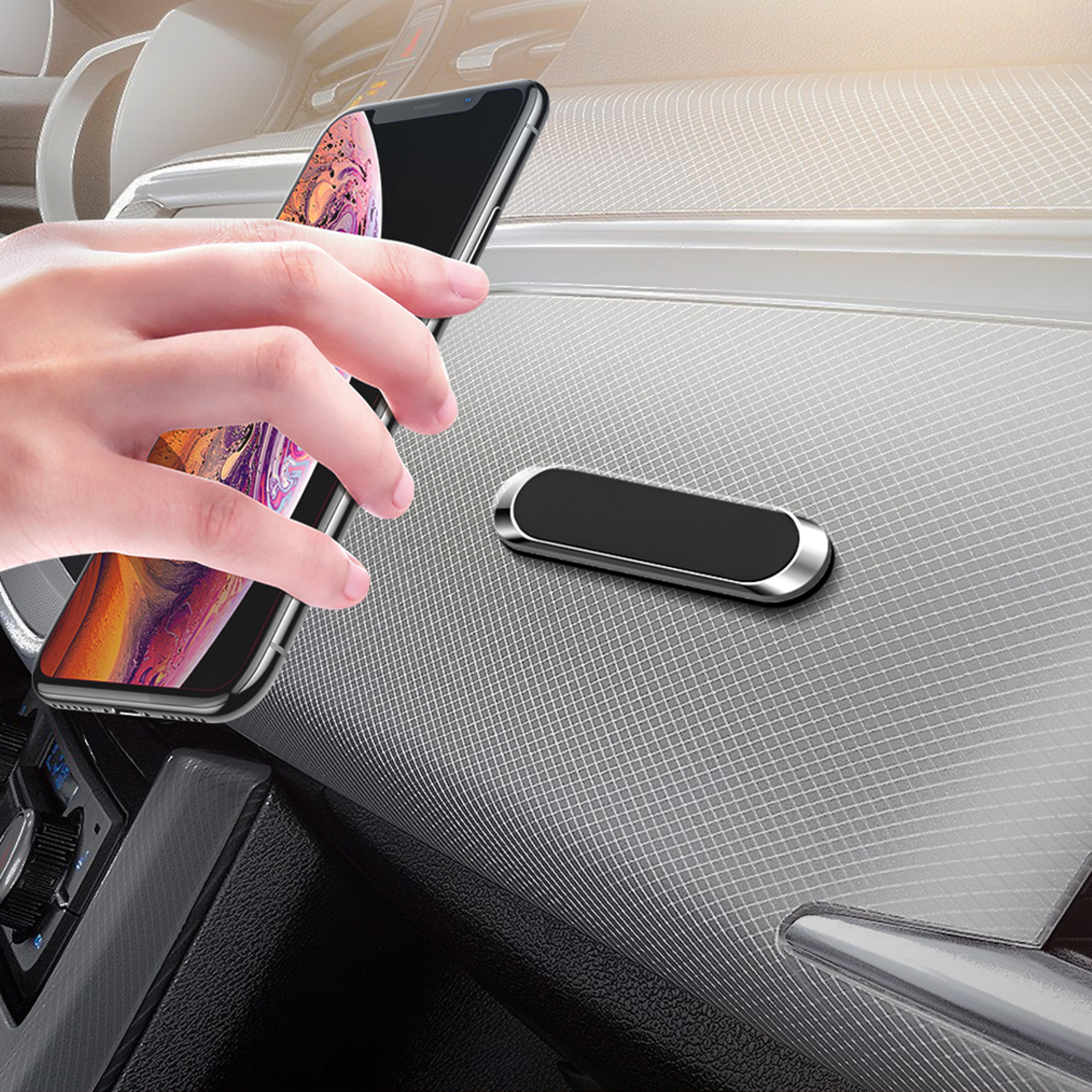Easy install mini magnetic phone holder for drivers