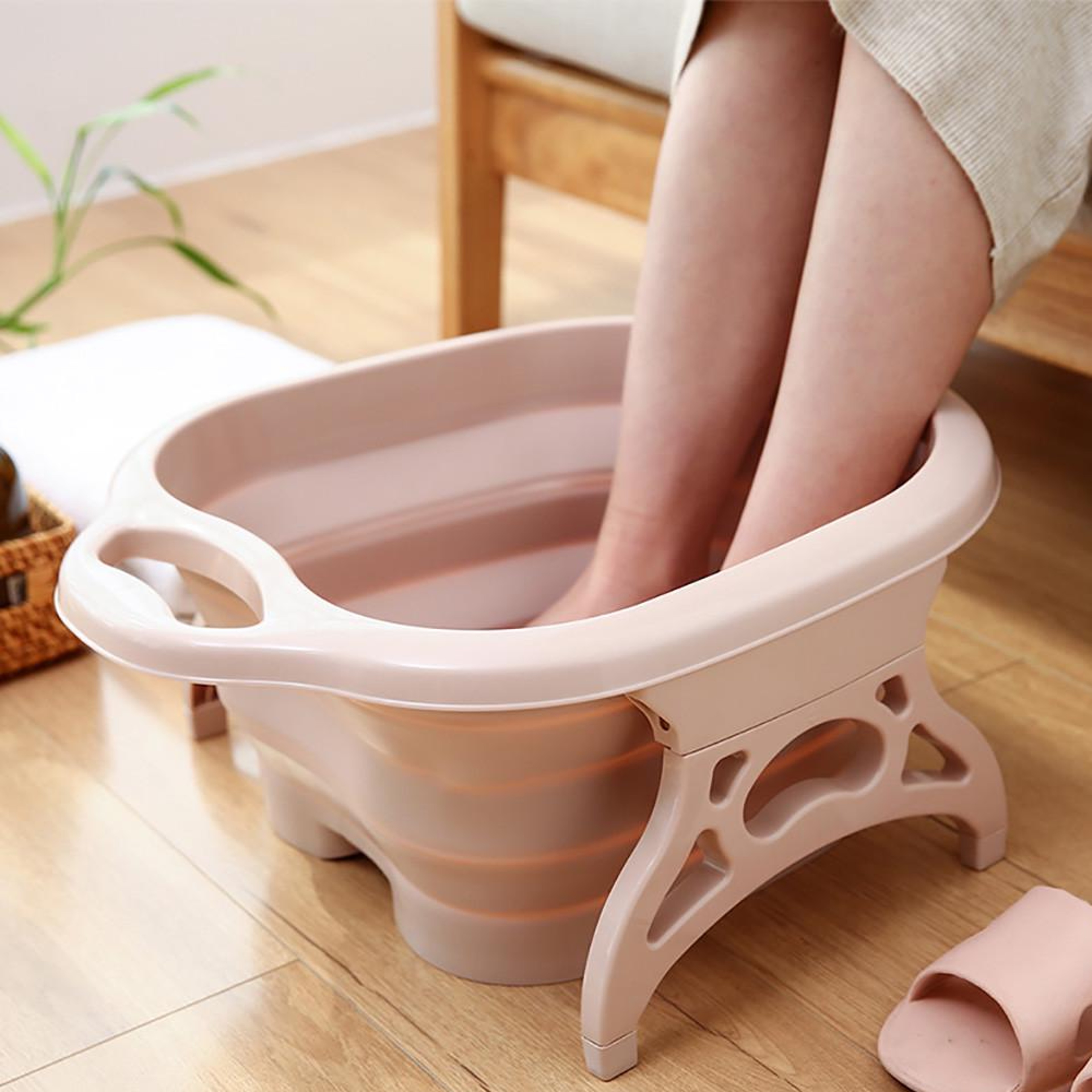 Easy storage portable foot spa