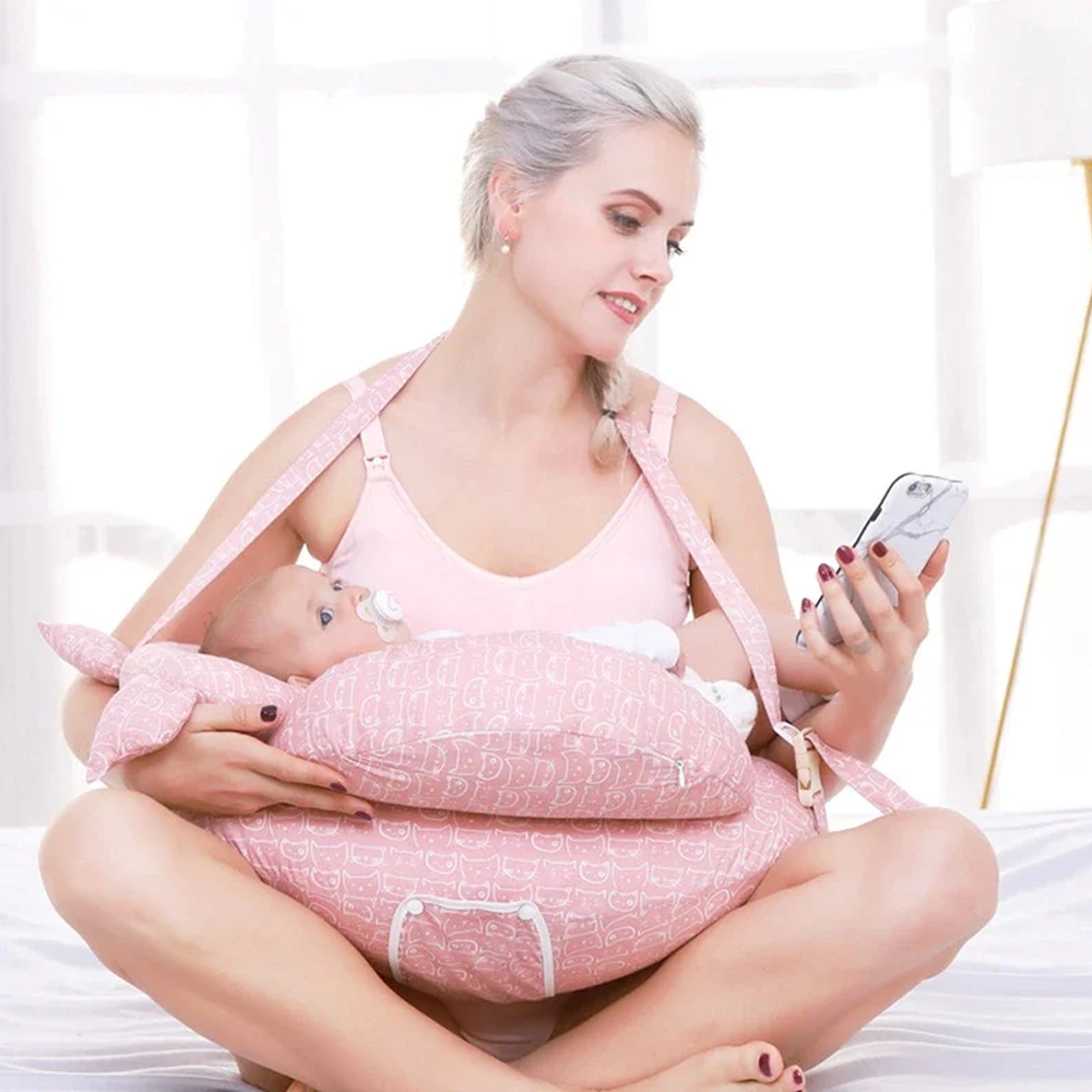 Best ergonomic nursing pillow for breastfeeding moms