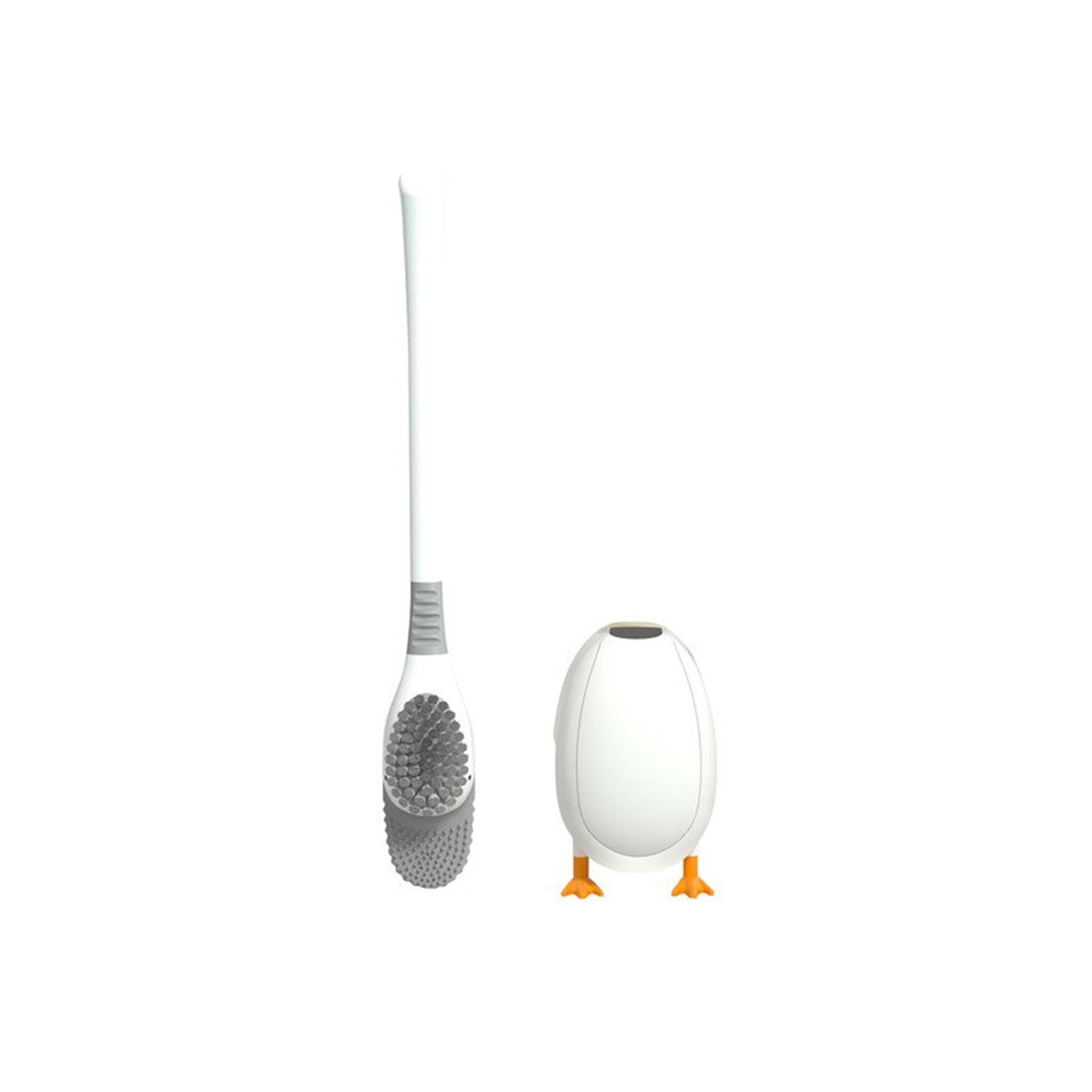 ducktoiletbrushset white
