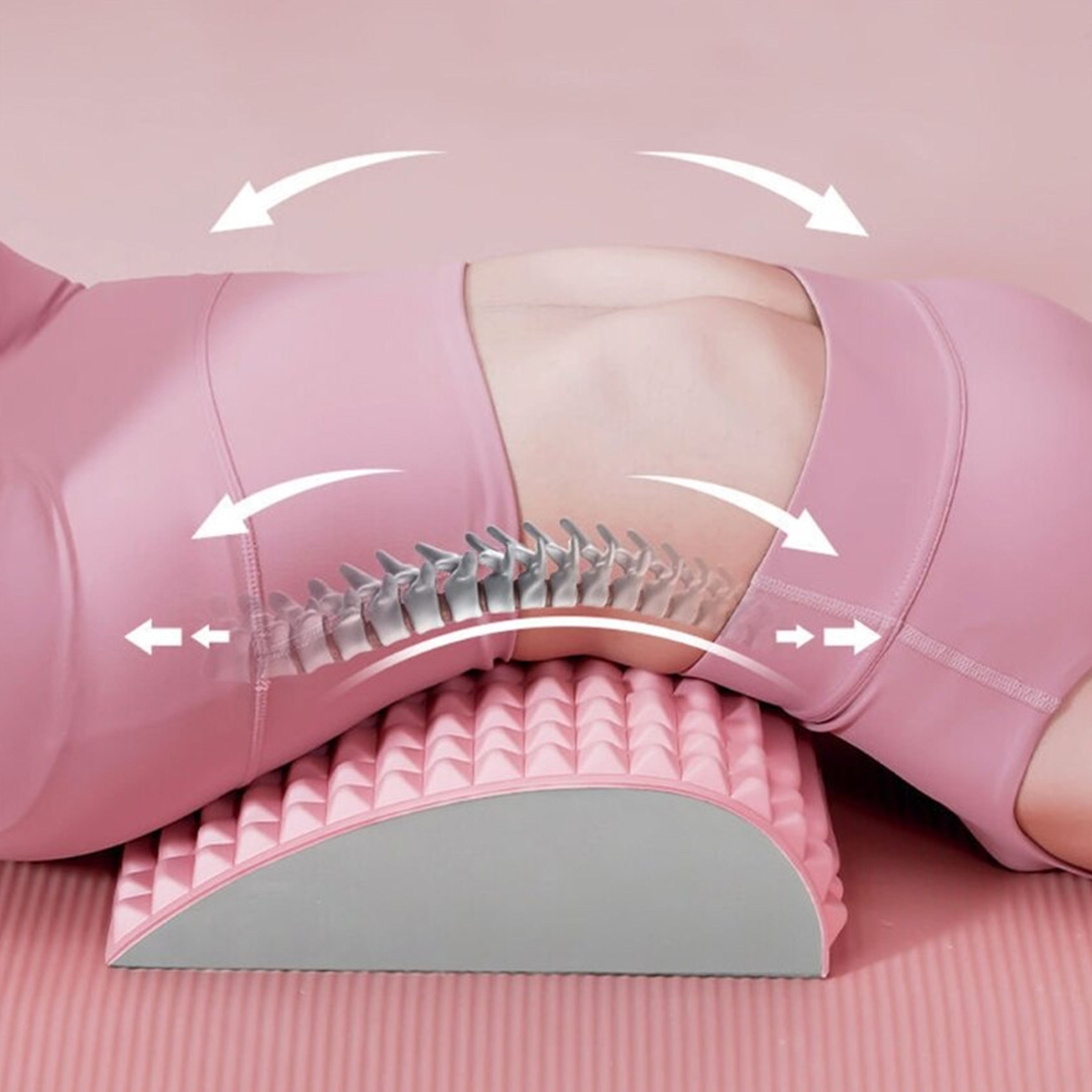 Lower Back Pain Relief Stretcher for Lumbar Support
