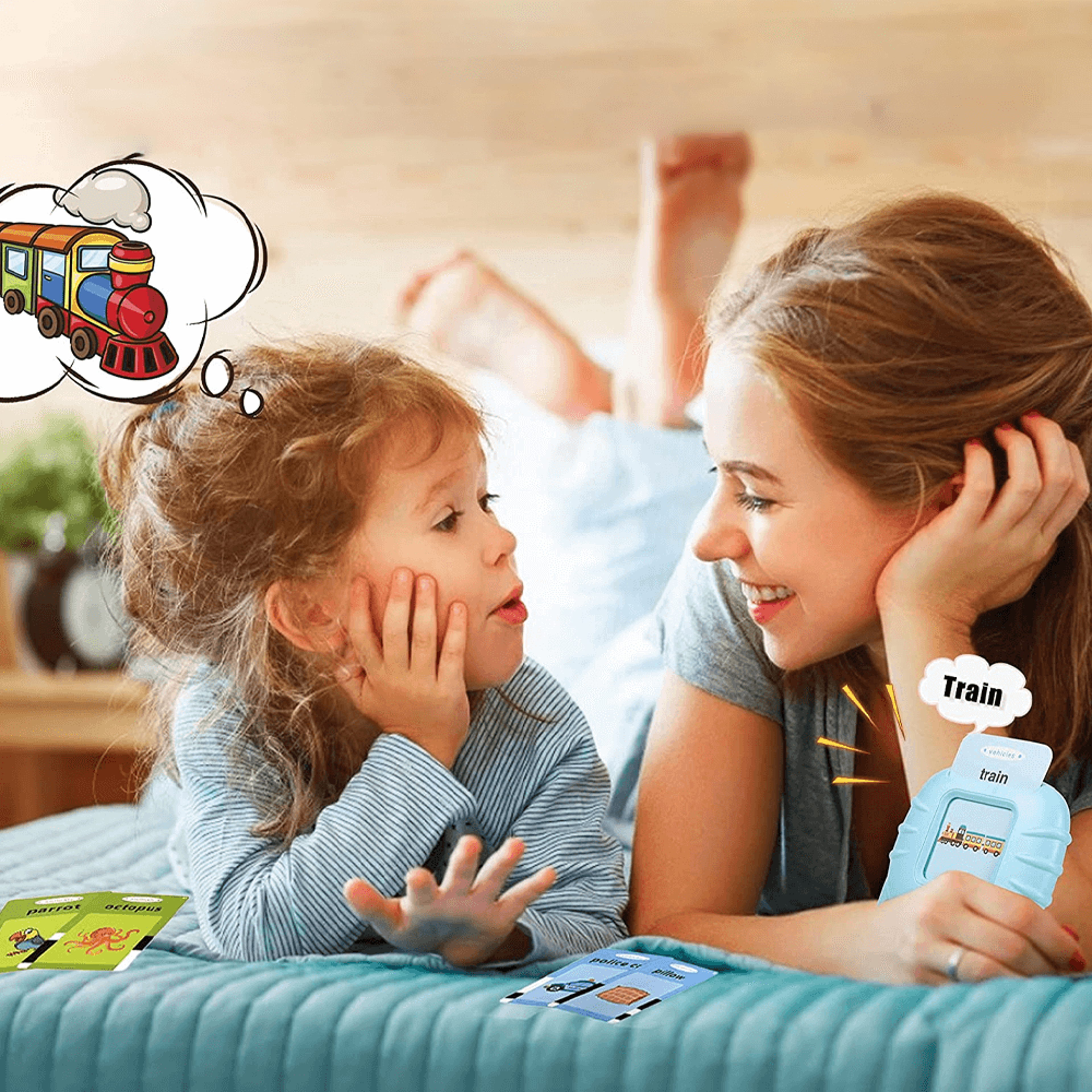 Educational Talking Flash Cards Blue