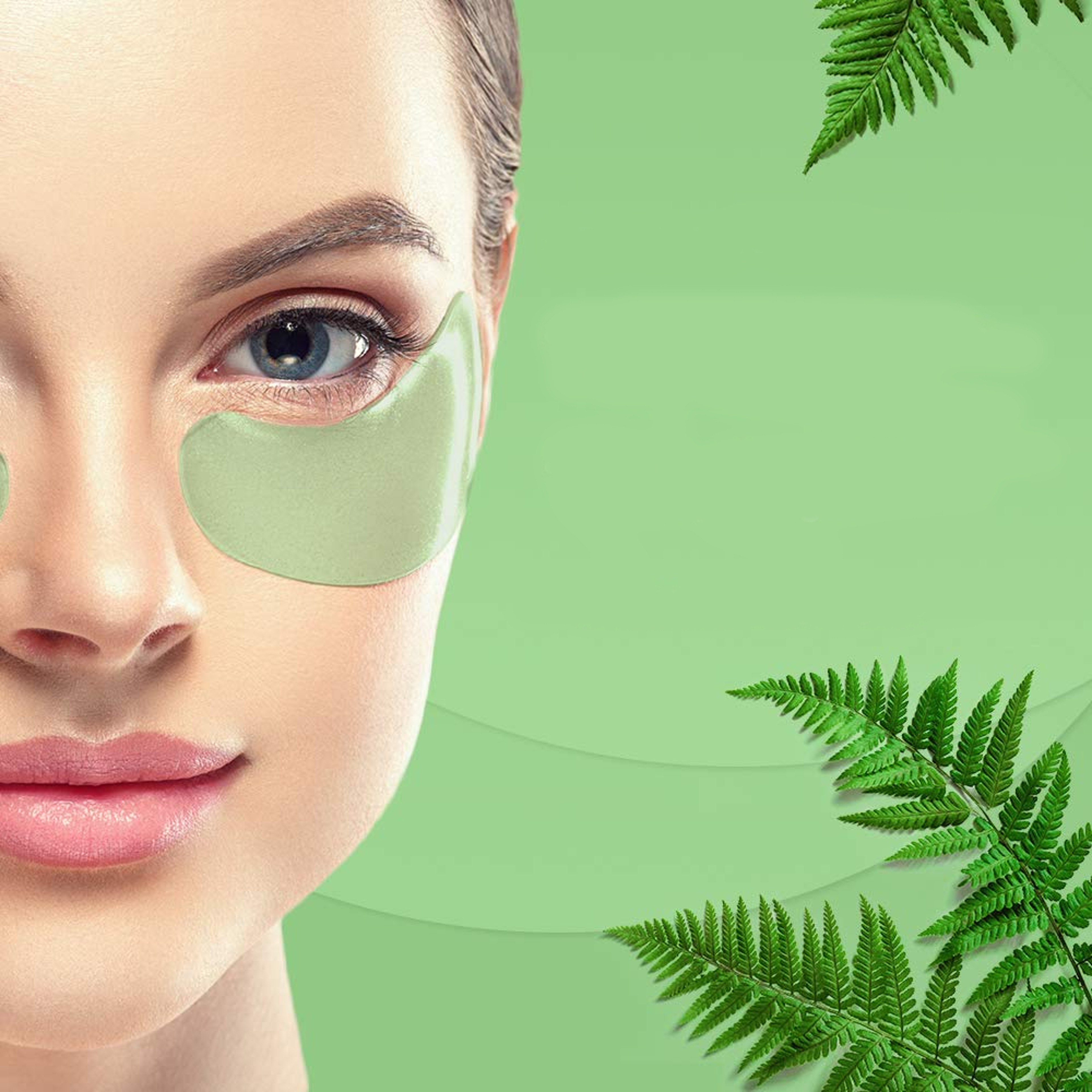 Natural seaweed eye mask for dark circles