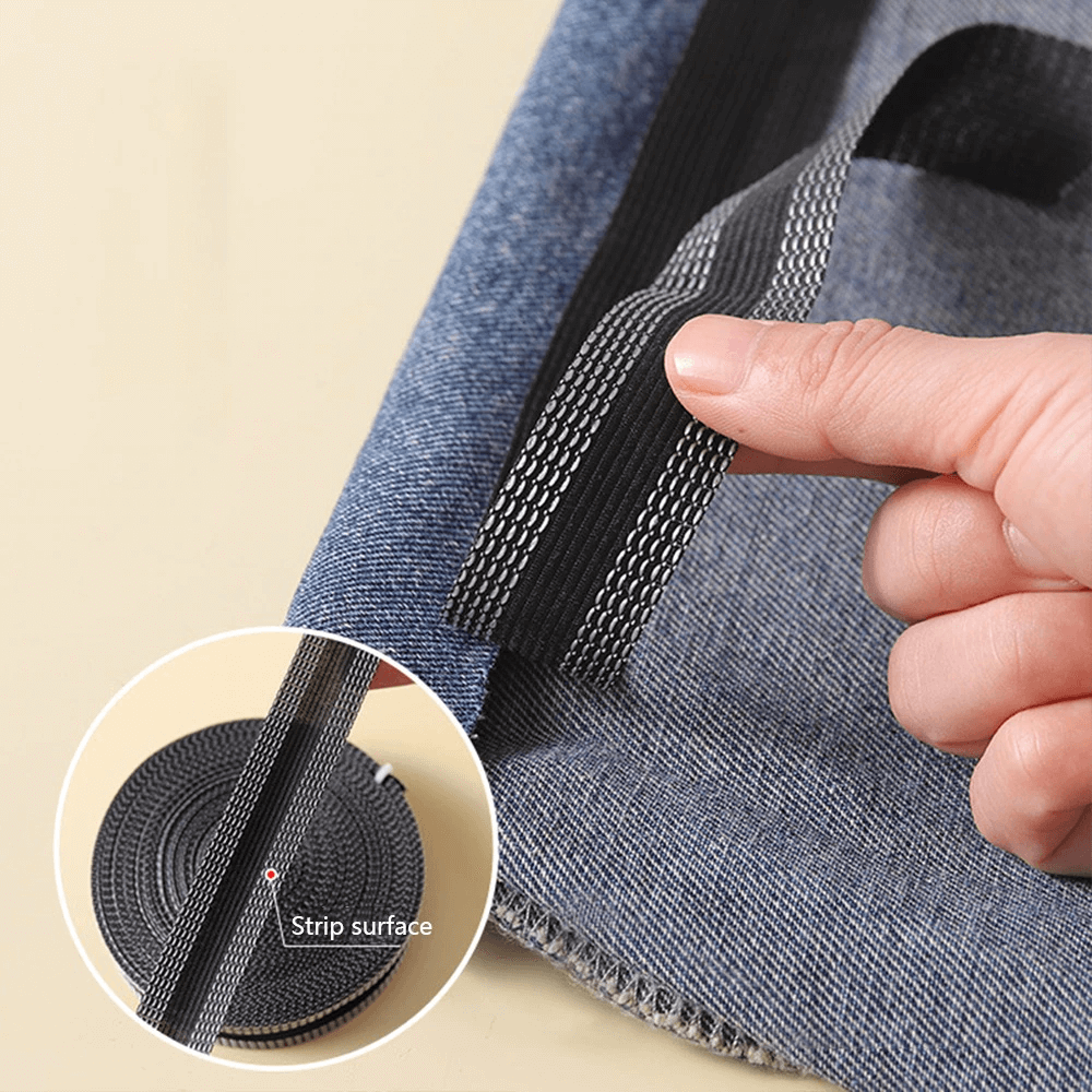 Easy pants hemming solution without sewing
