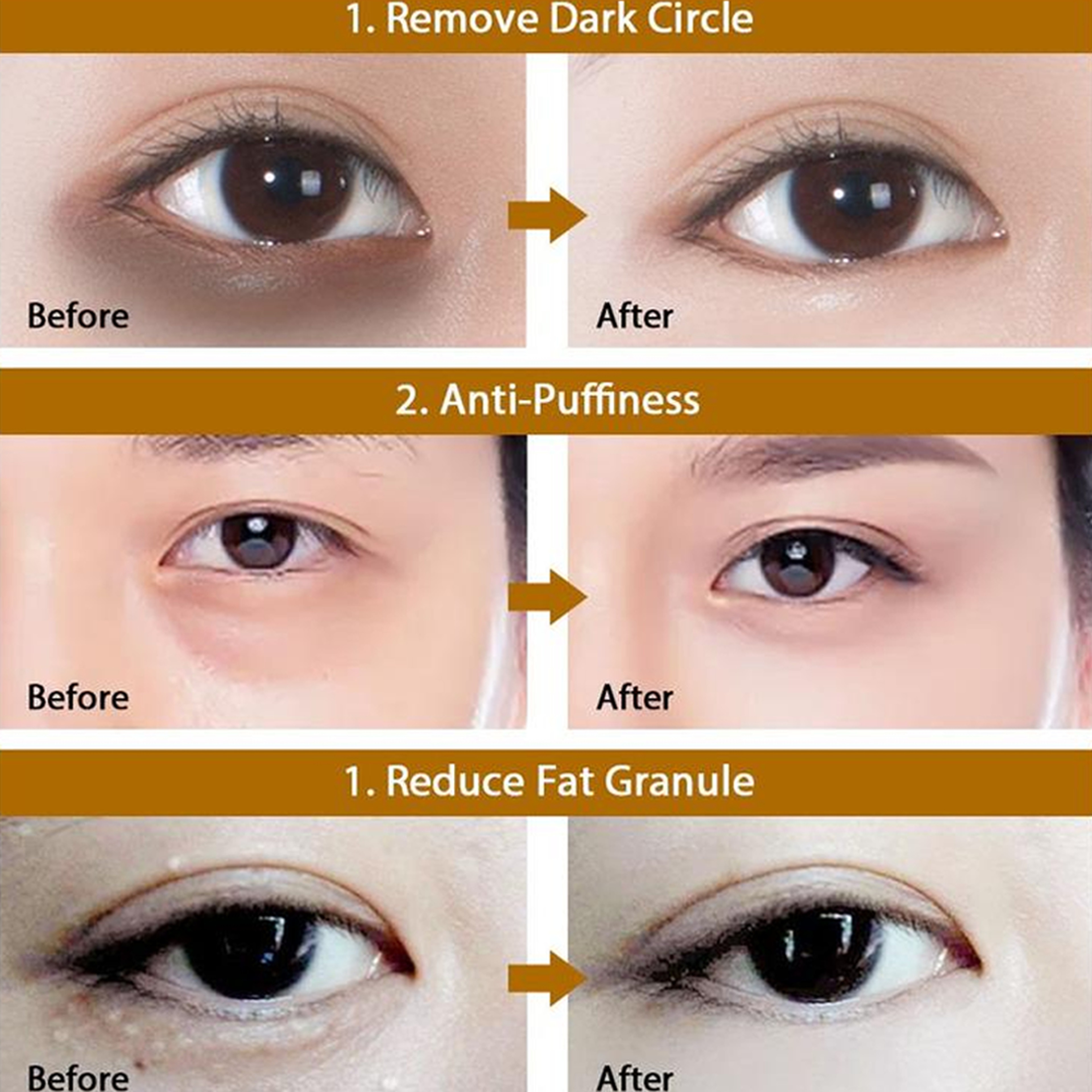 Moisturizing eye treatment masks with seaweed