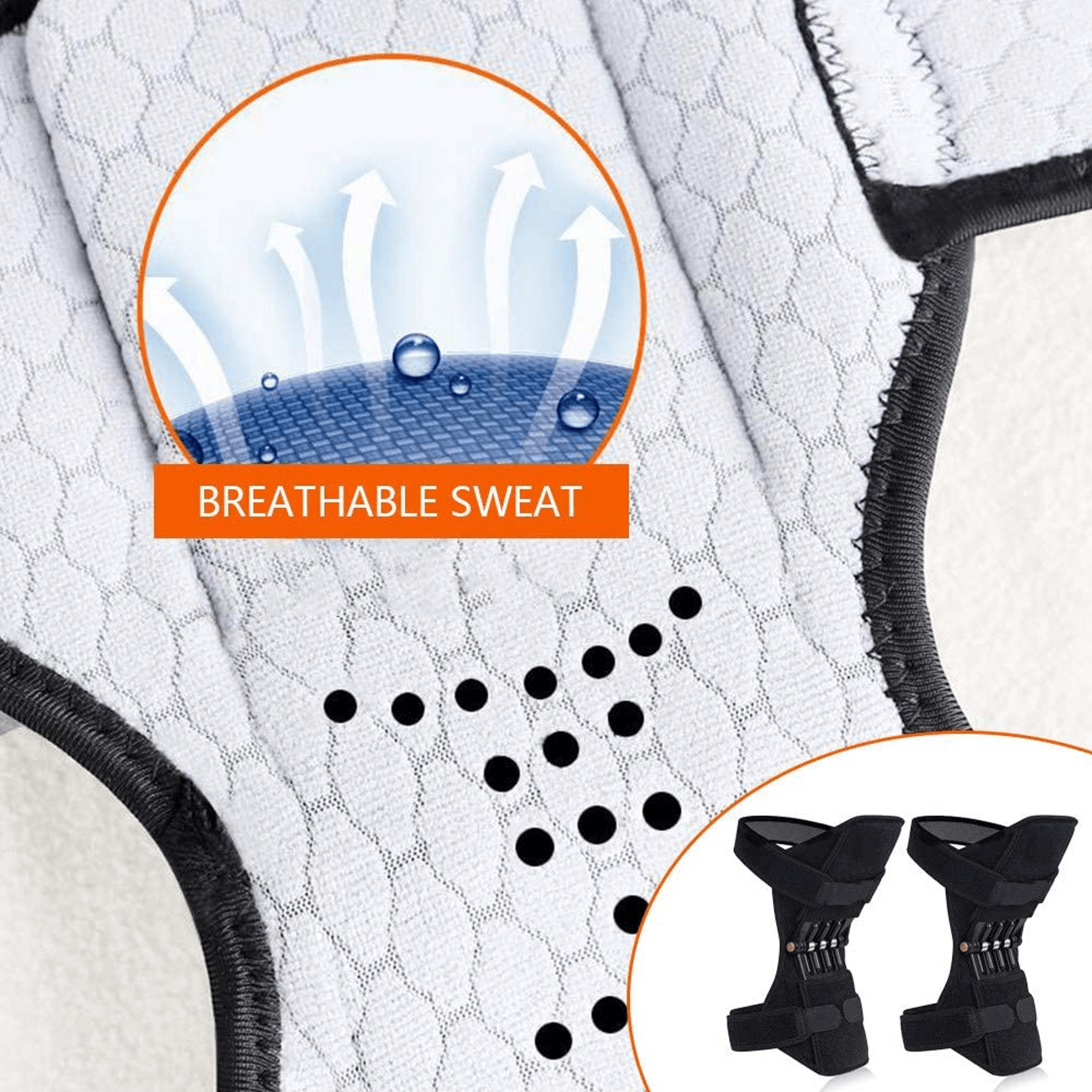 Adjustable knee support straps for seniors